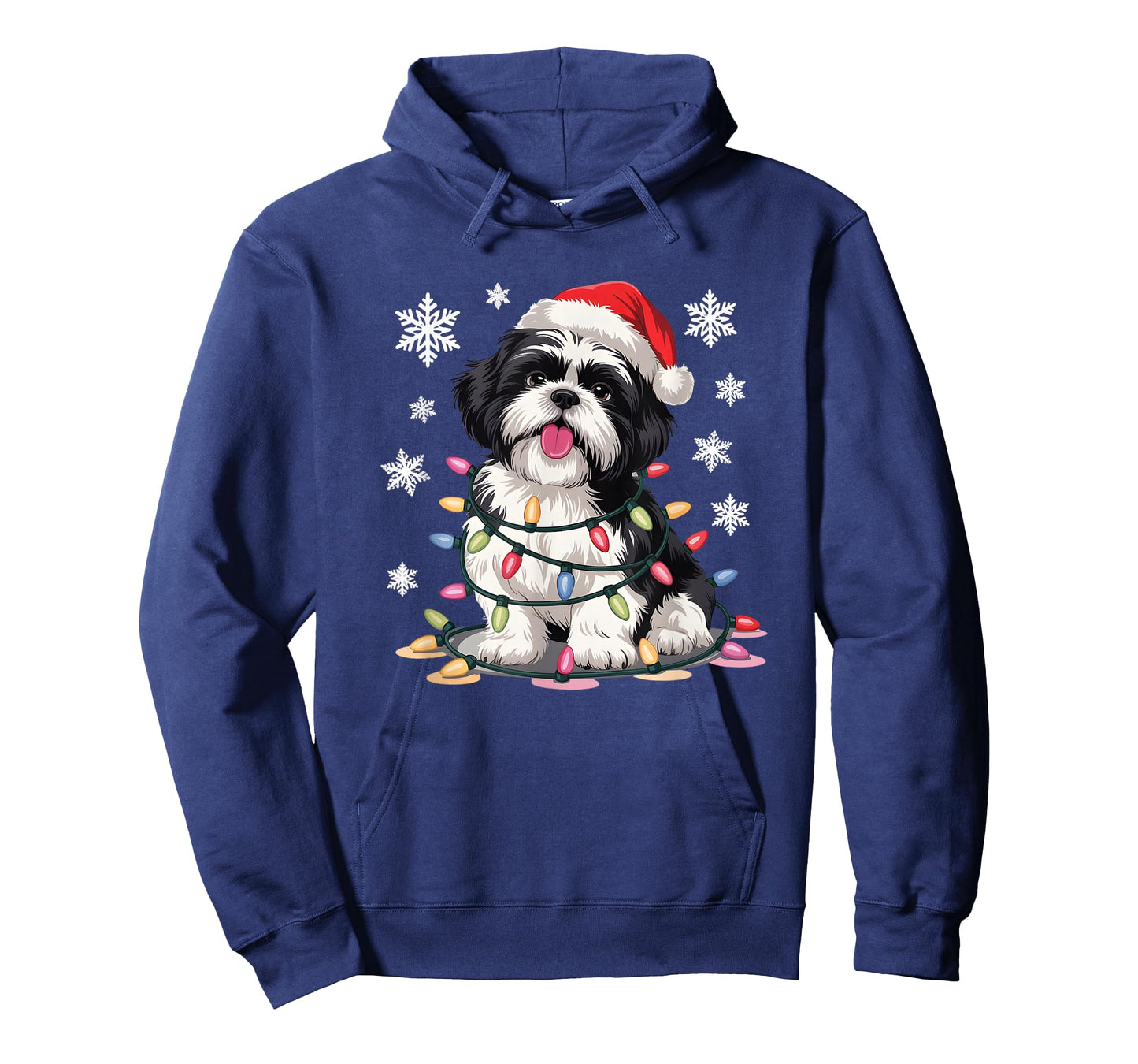 Christmas Dog Shih Tzu Santa Xmas Women Men Kids T-Shirt