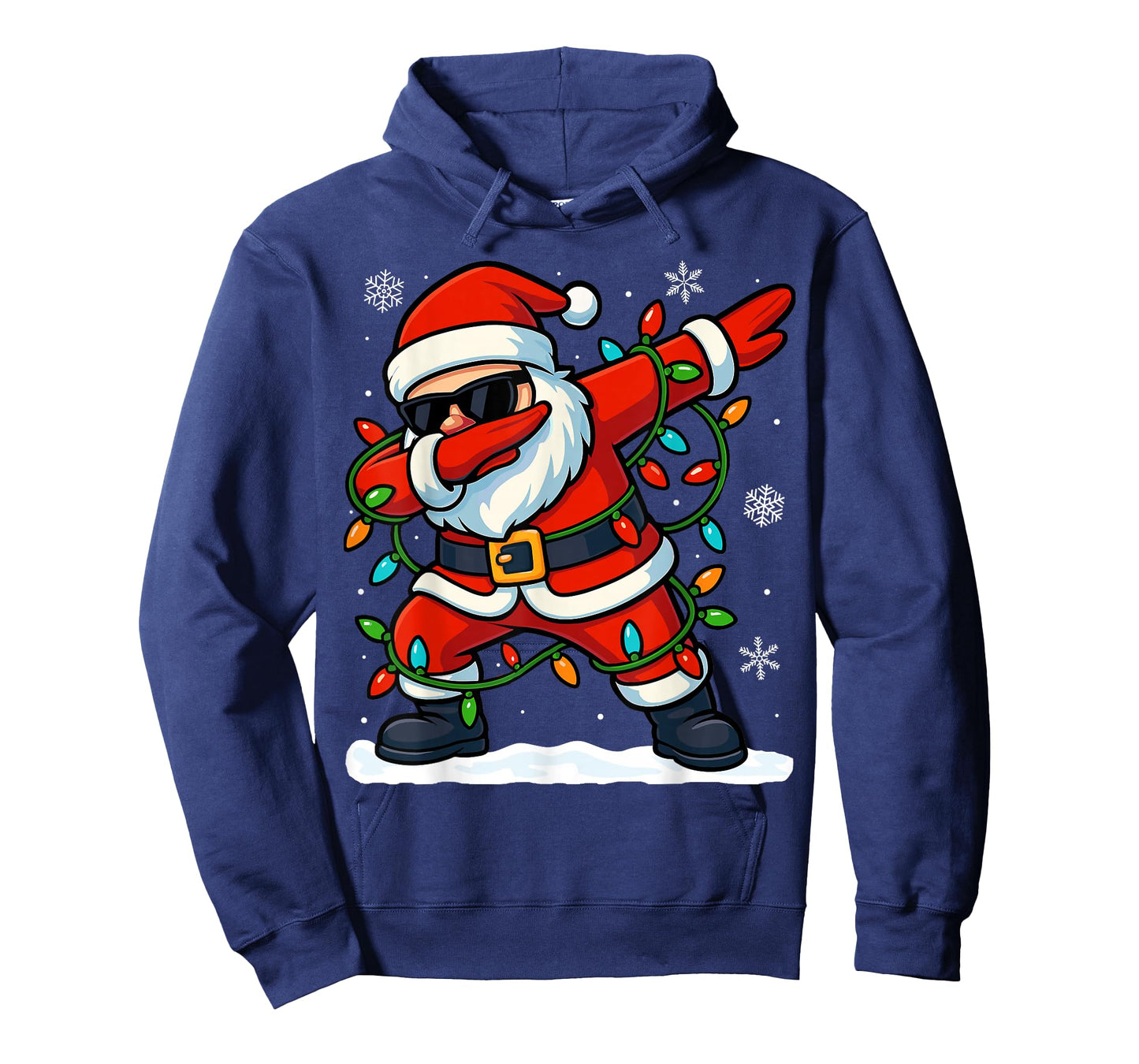 Dabbing Santa Christmas Girls Xmas Lights Boys Christmas T-Shirt