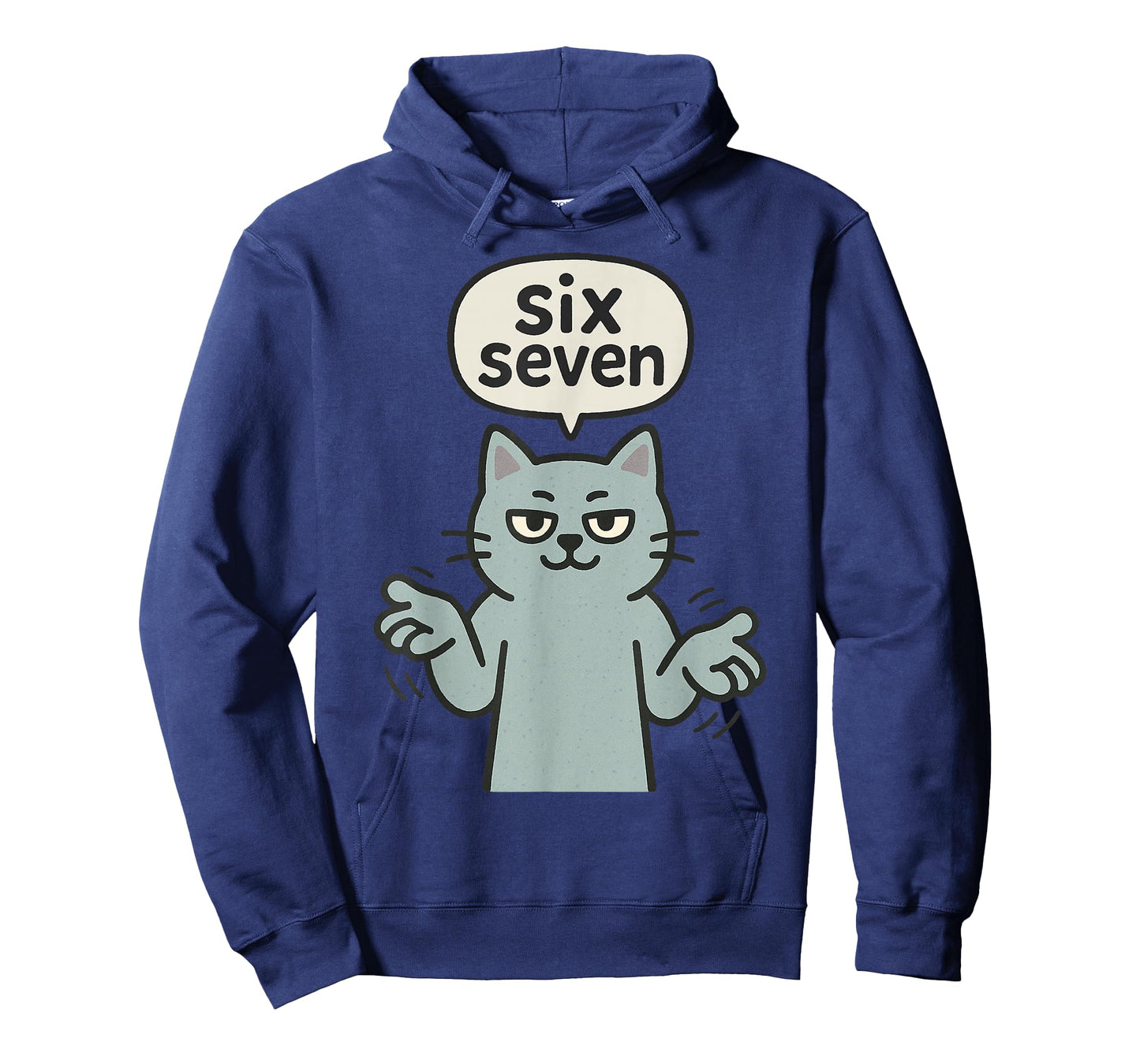 67 Six Seven 6-7 Cat - Gaming Brainrot Slang Meme T-Shirt
