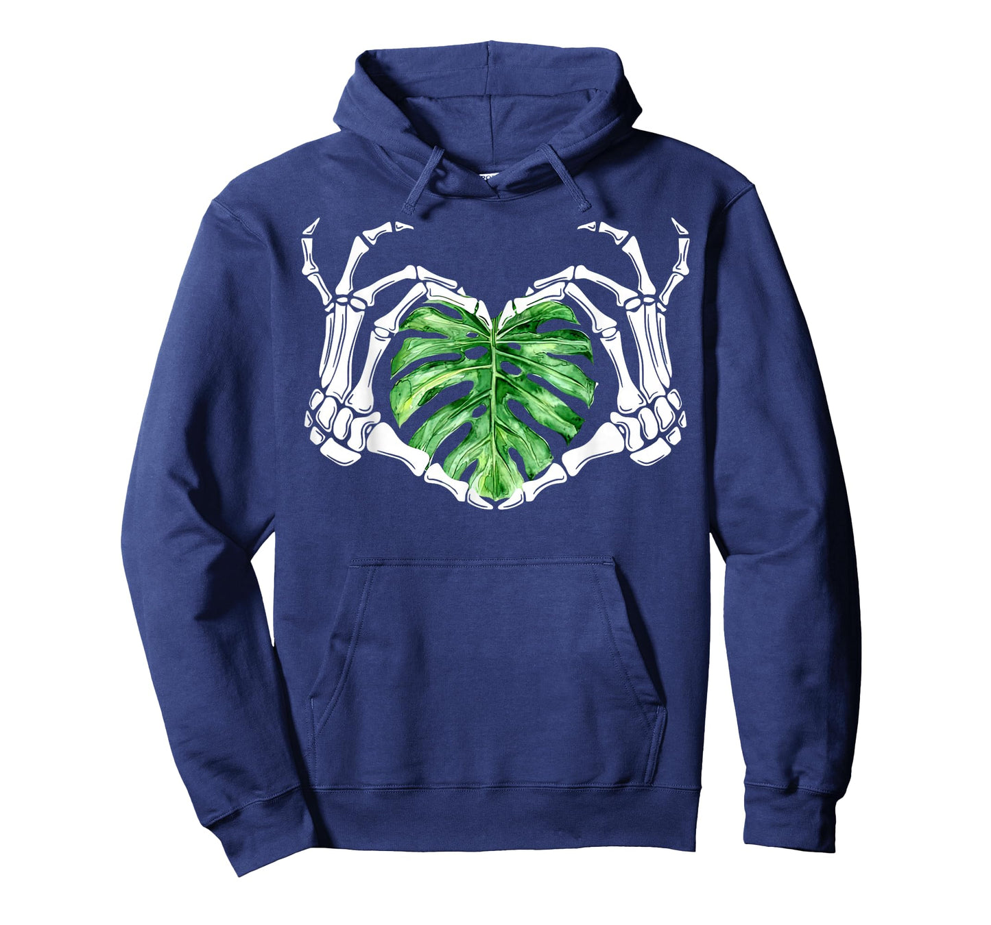 Skeleton Hands Heart Monstera Houseplant Botanical Gardening T-Shirt