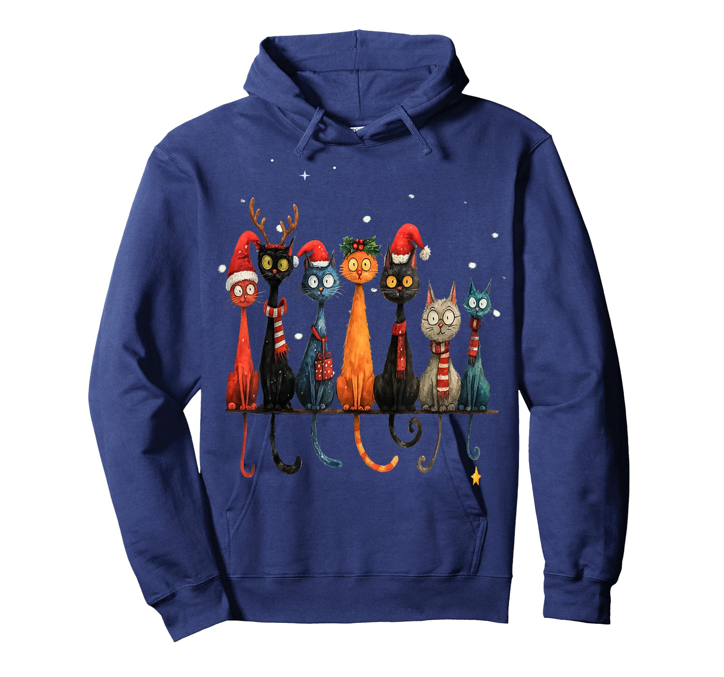 Christmas Whimsical Mid-Century Modern Look Cats 50& 60s T-Shirt