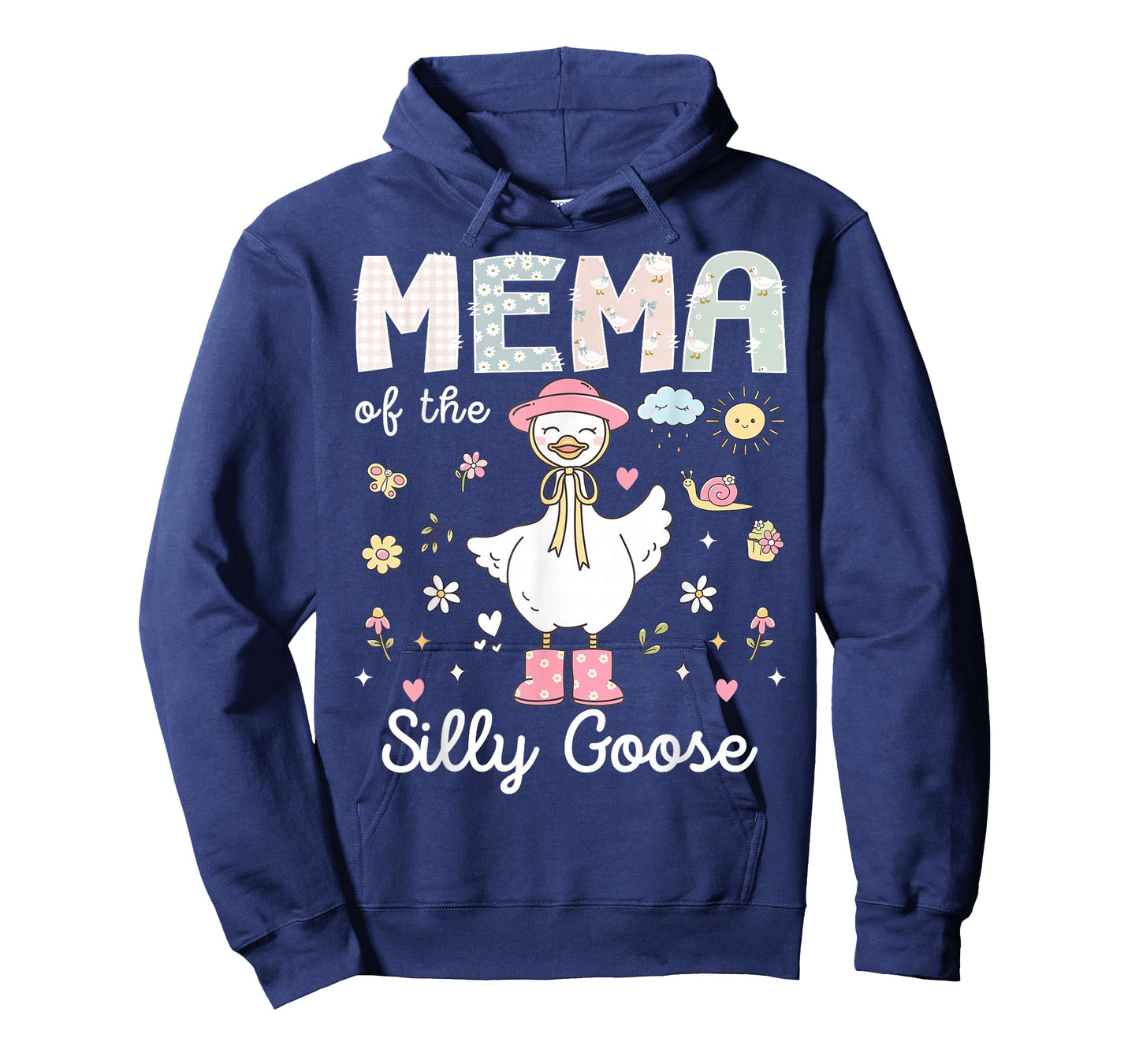 Mema of The Silly Goose 1st Birthday Girl Family Matching T-Shirt