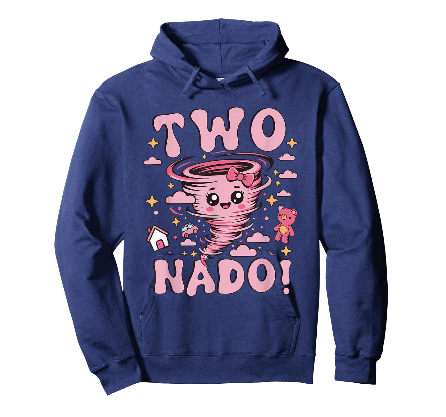 Tornado 2 Year Old Girl Birthday Two Nado 2nd Bday Kids T-Shirt