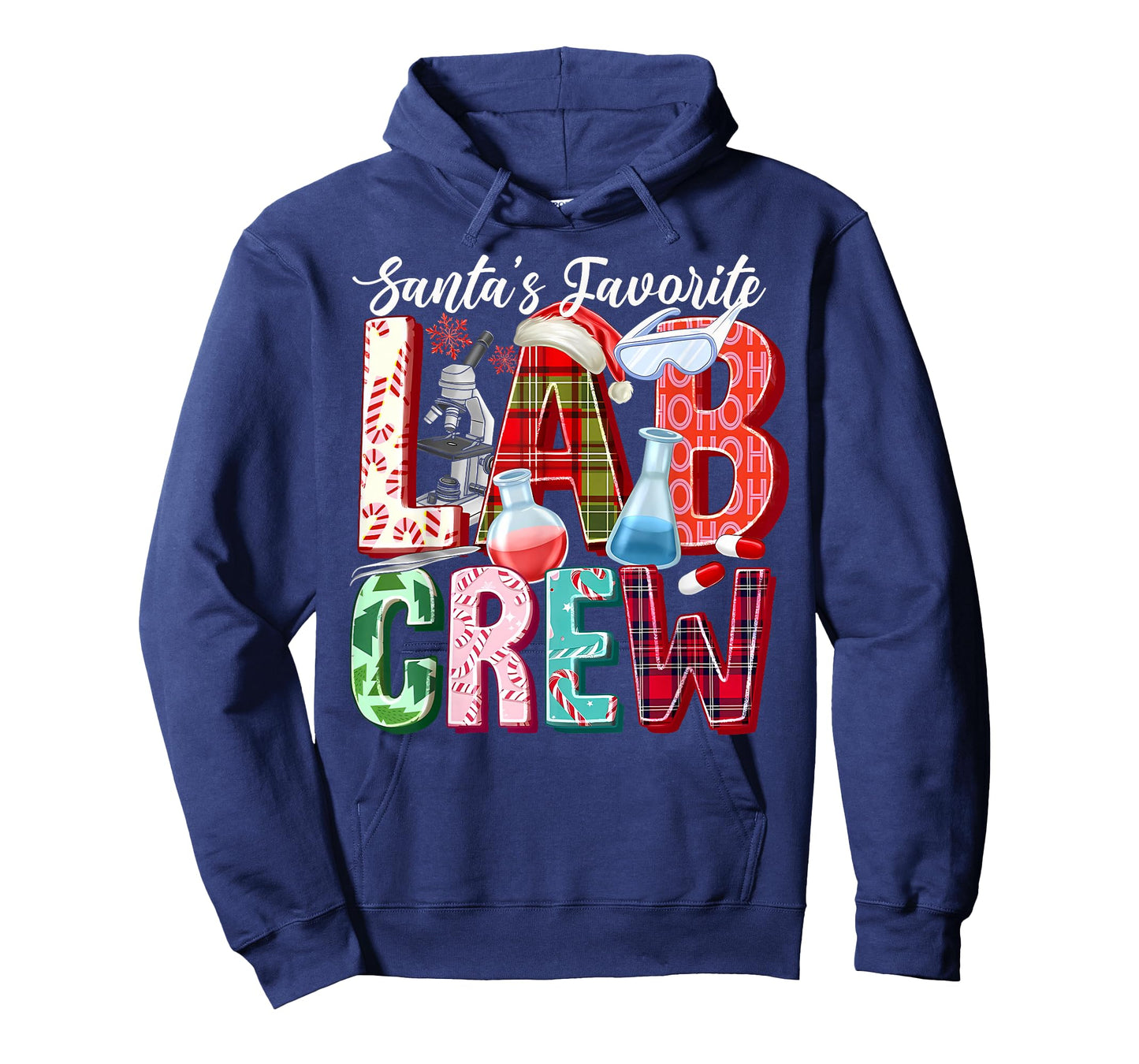 Santa's Favorite Lab Crew Christmas Laboratory Technician T-Shirt