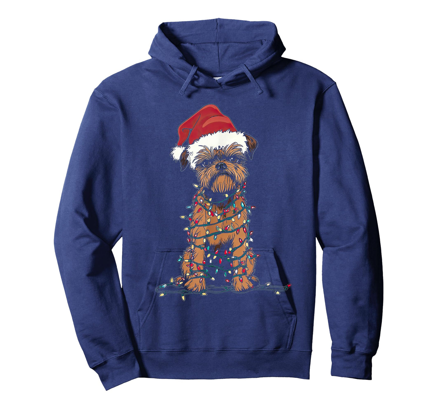 Funny Brussels Griffon Christmas Graphics Dog Lights Lover T-Shirt