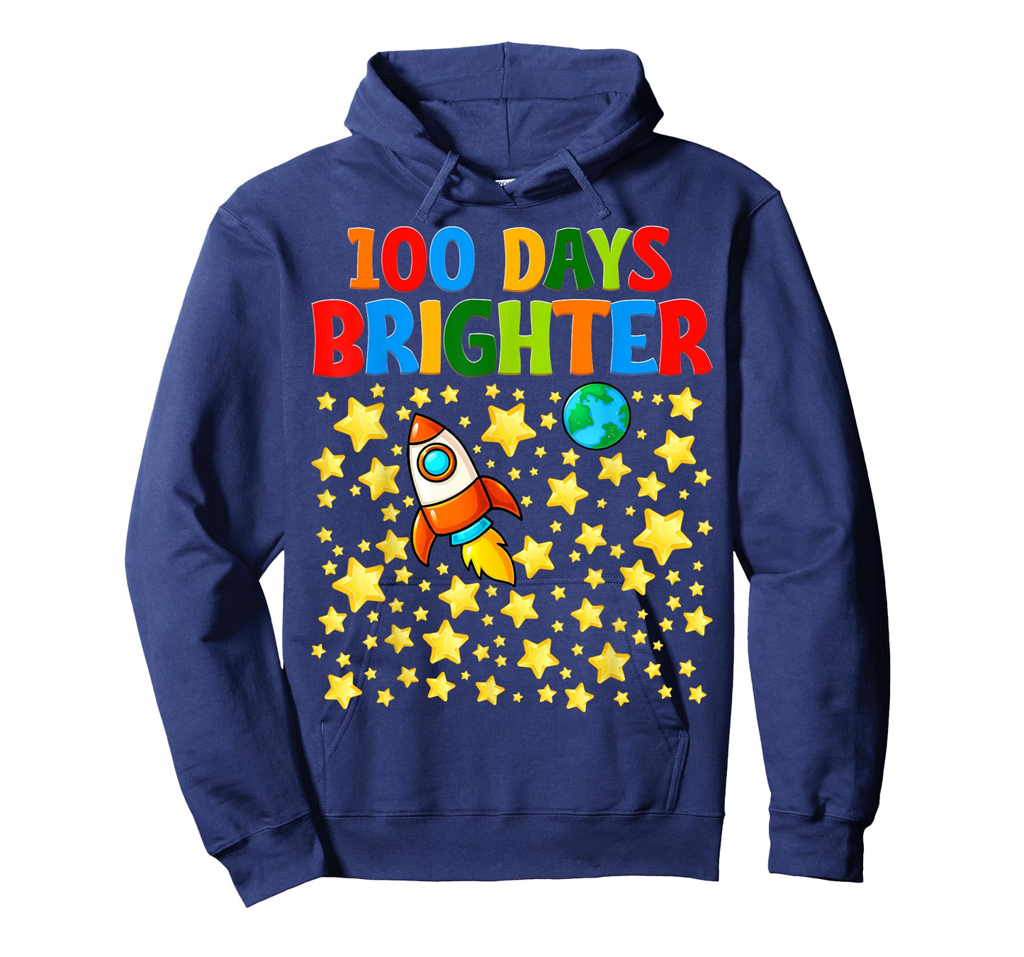 100 Days Brighter Space 100th Day of School Kid Boy T-Shirt