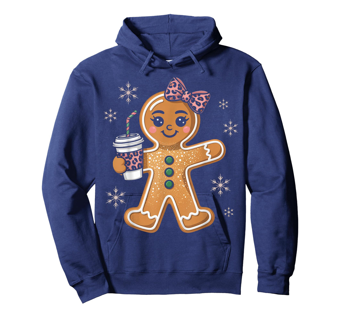 Gingerbread Coquette Leopard Christmas Bow Gifts T-Shirt