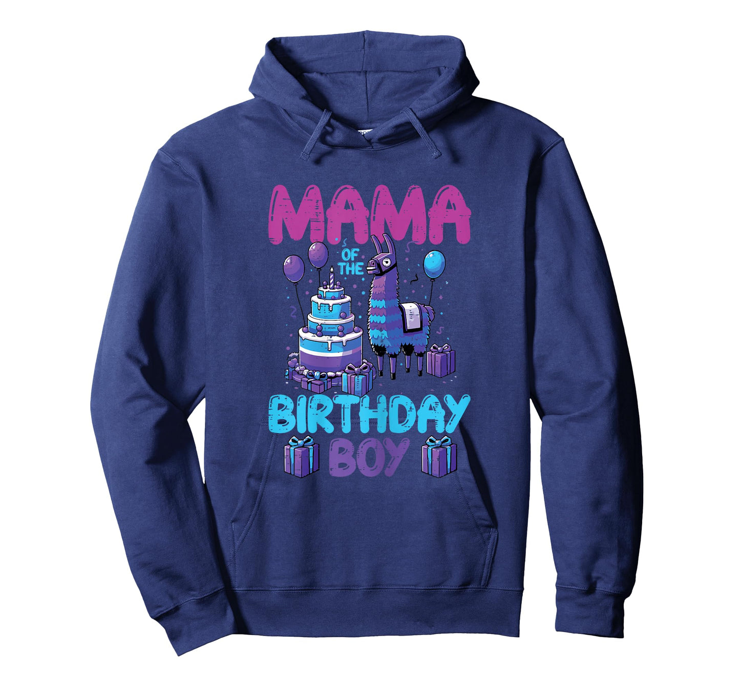 Mama of Birthday Boy Llama Pinata Party Family Match Women T-Shirt