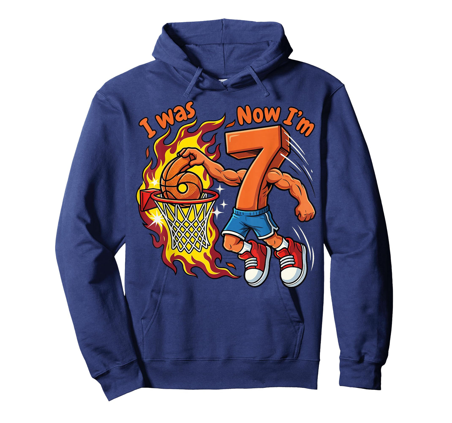 I was 6 Now I'm 7 Basketball 6 7 Birthday T-Shirt