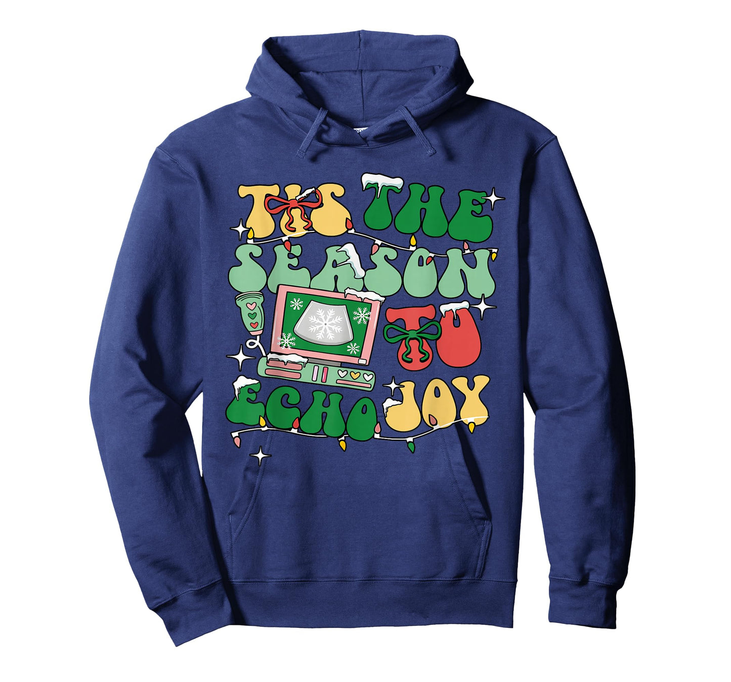 Tis The Season to Echo Joy Xmas Sonographer Ultrasound Tech T-Shirt