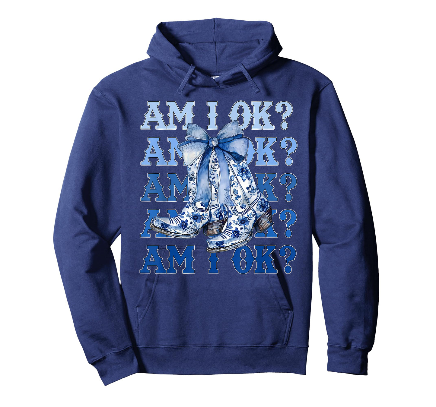 Am I Okay Boot Western Cowgirl Coquette Bow for Women Girl T-Shirt