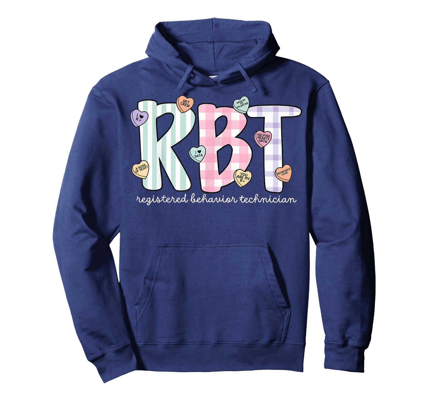 RBT Valentines Day Registered Behavior Technician V-Day Work T-Shirt