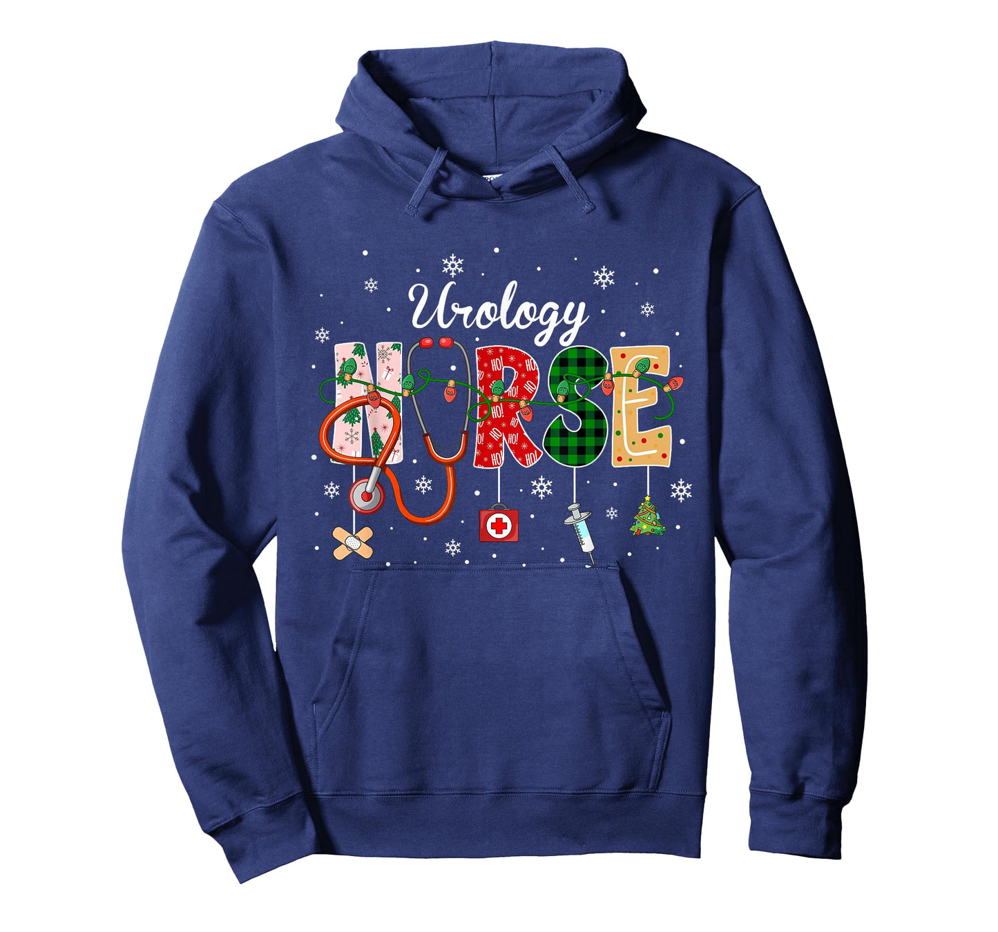 Urology Nurse Stethoscope Xmas Tree Cute Christmas T-Shirt