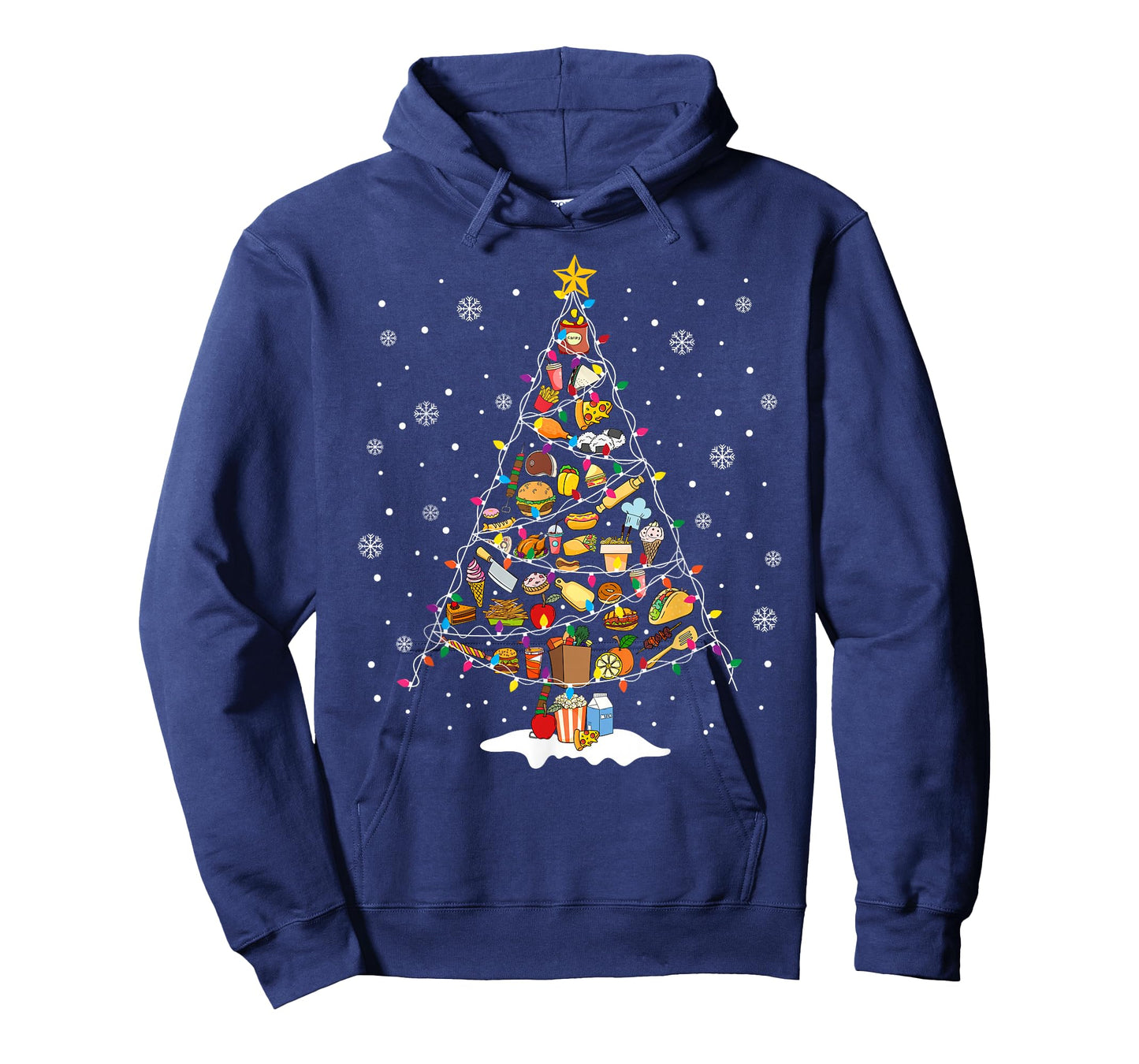 Merry Christmas Cafeteria Crew Lunch Lady Christmas Tree T-Shirt