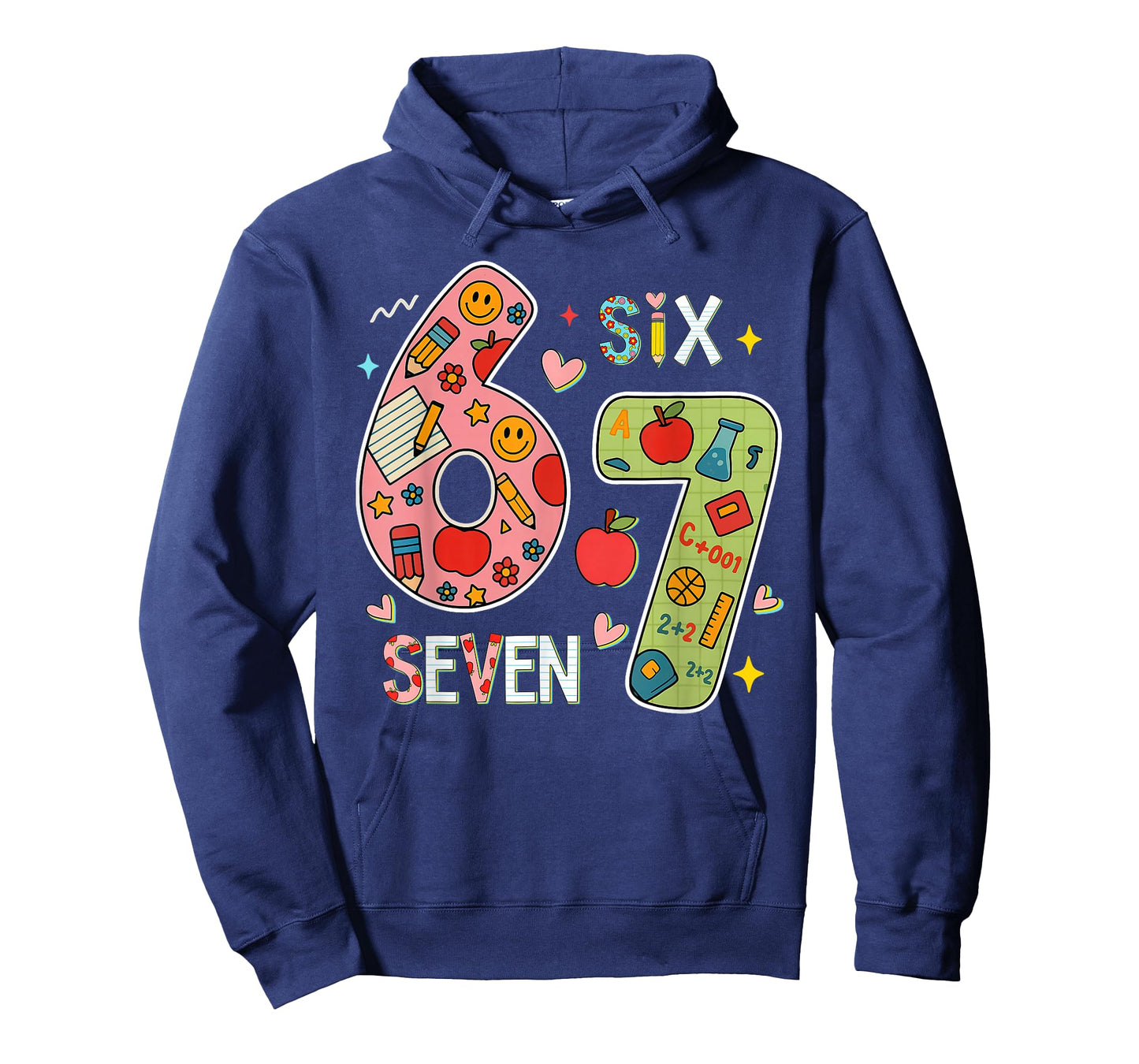 Funny Six Seven 6 7 Meme Teacher Design for Men Women Girls T-Shirt