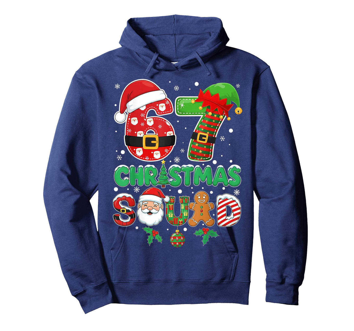 6-7 Christmas Squad Funny 67 Six Seven Meme Xmas 6 7 Crew T-Shirt