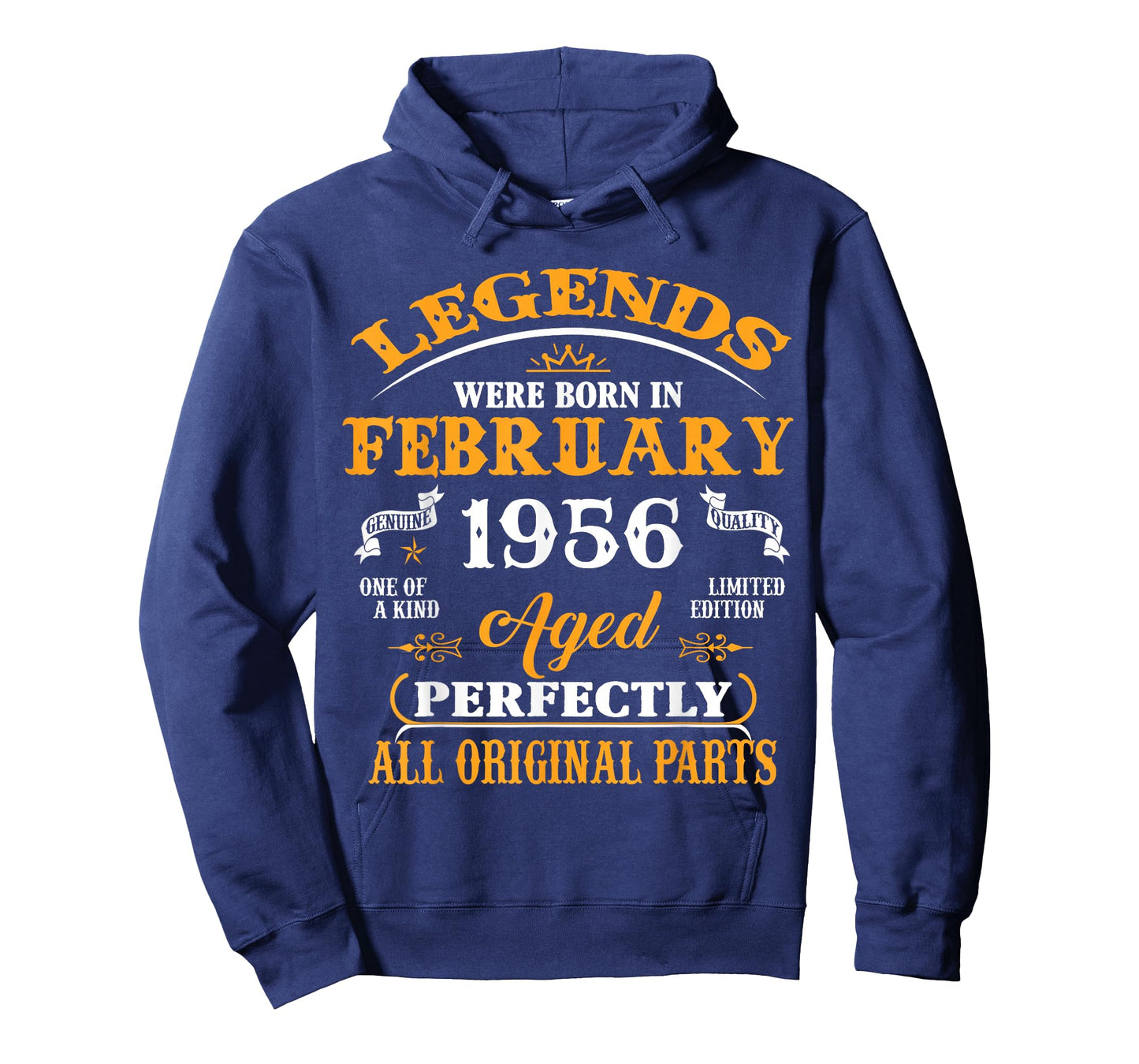 70th Birthday Gift Legend Born in February 1956 70 Yrs Old T-Shirt