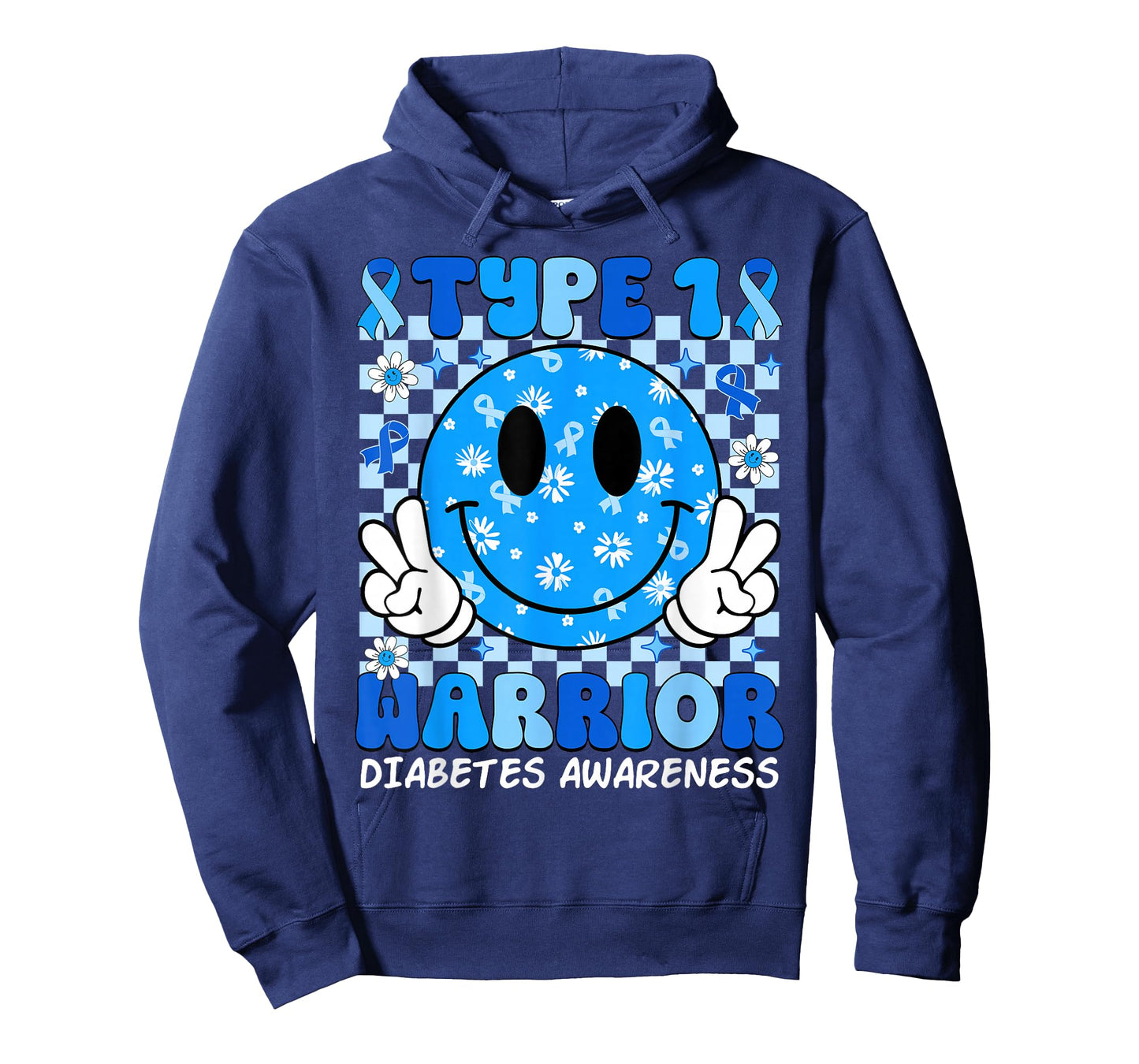 Diabetes Awareness Toddler Ribbon T1D Warrior Support Squad T-Shirt