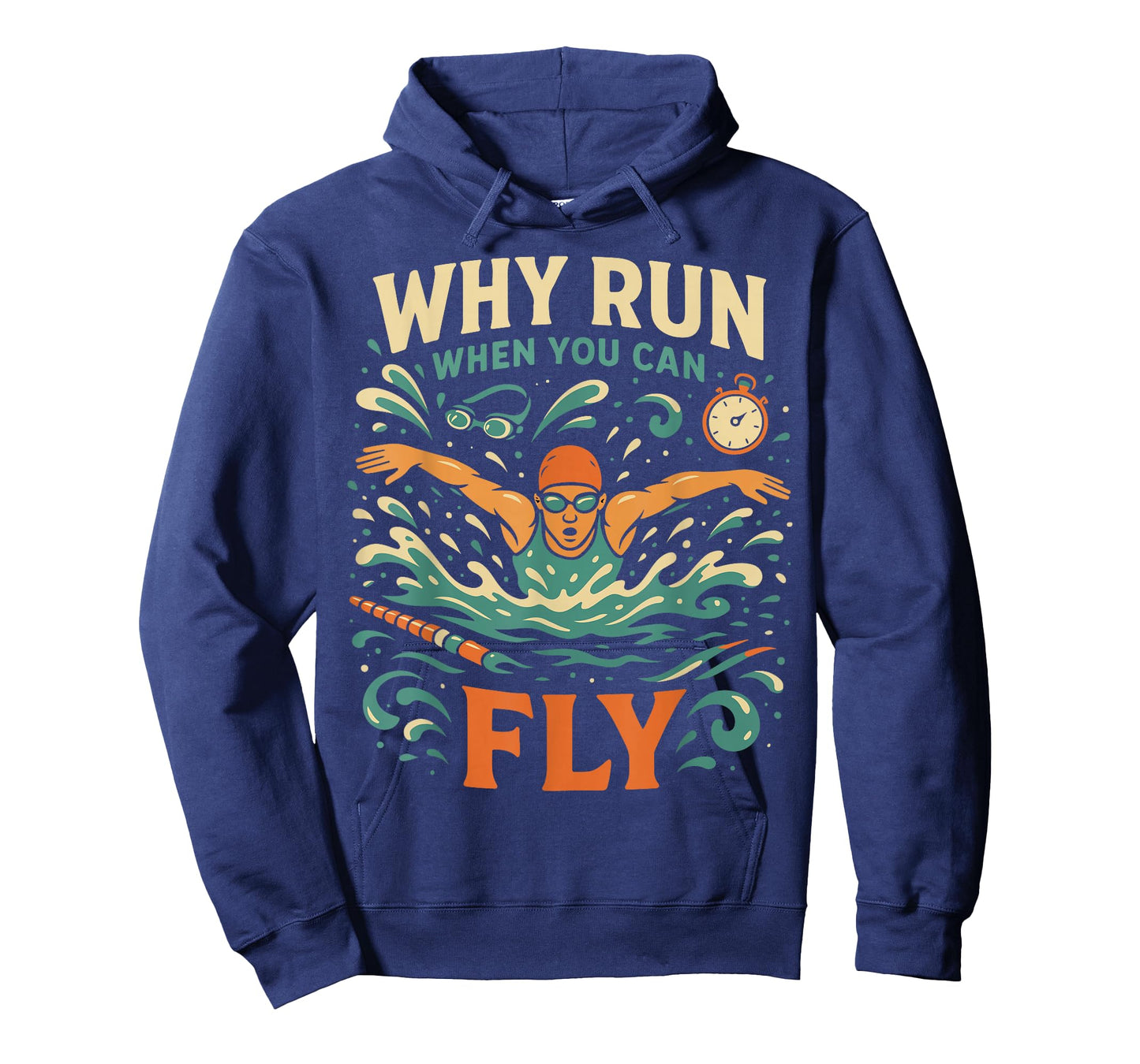 Swimming Butterfly Swimming Why Run When You Can Fly T-Shirt