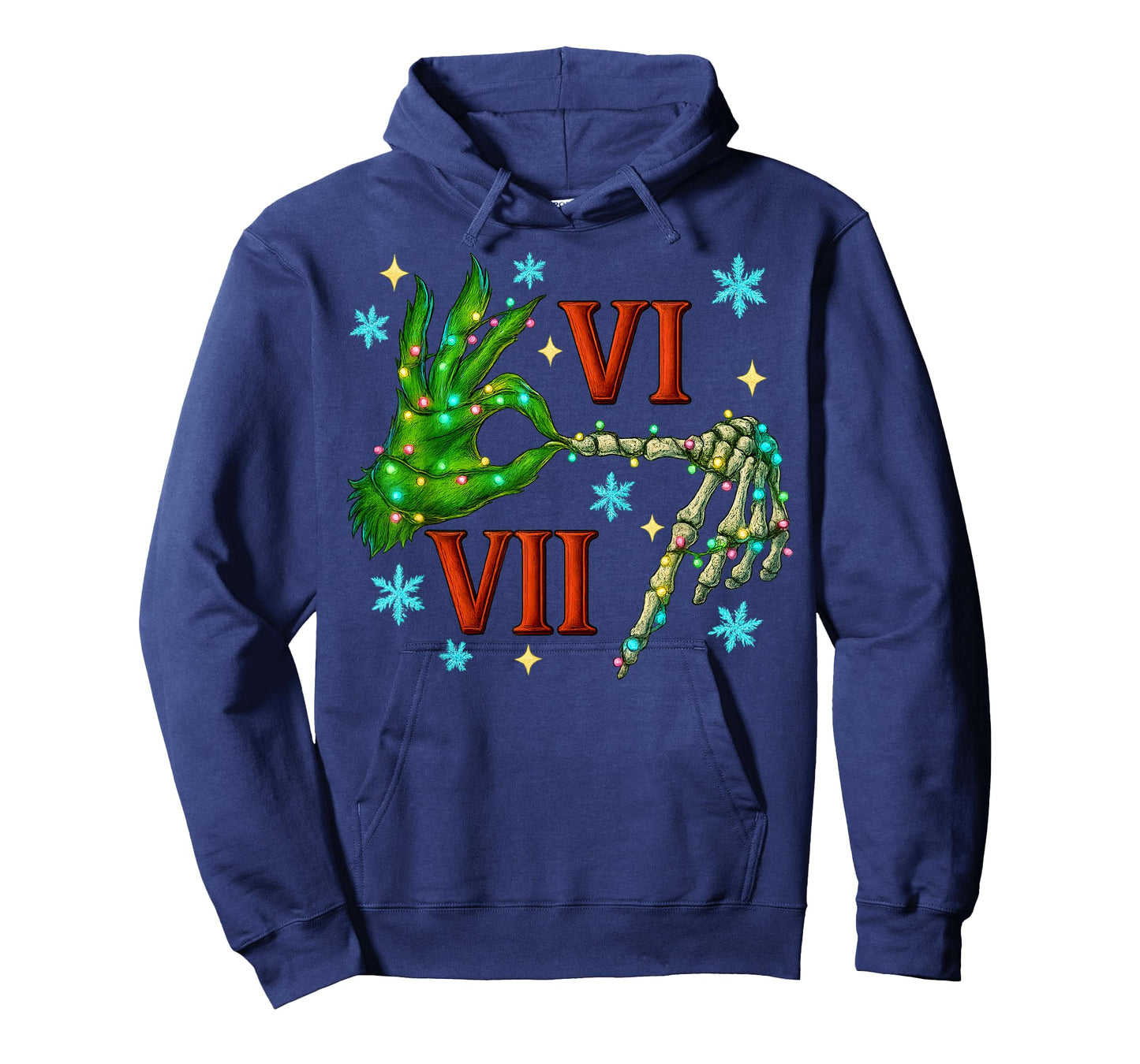 6 7 Six Seven Meme Christmas Hand Gen Z Alpha Xmas Boys T-Shirt