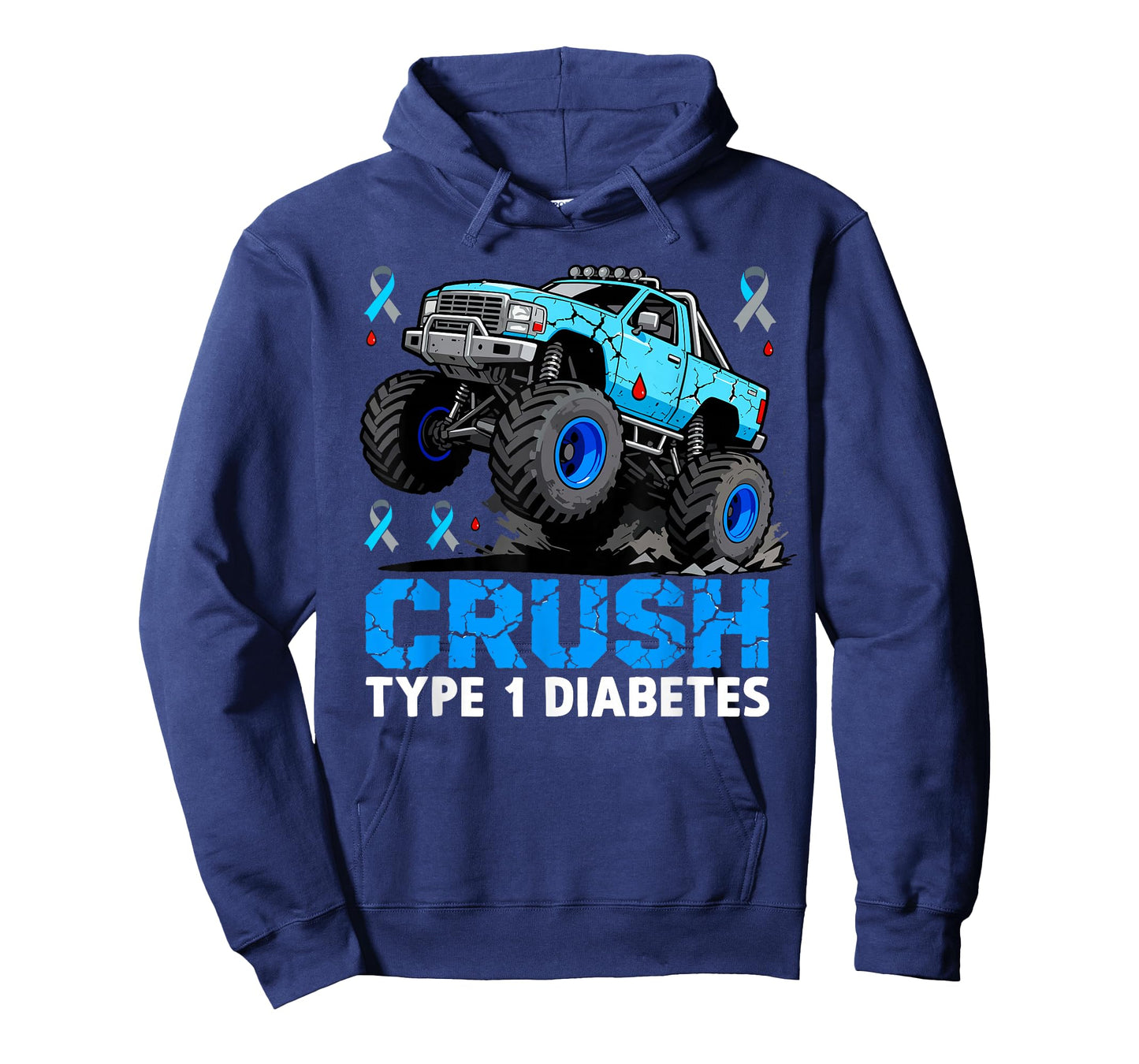 Crush Type 1 Diabetes Awareness Truck T1D Toddler Boys Kids T-Shirt