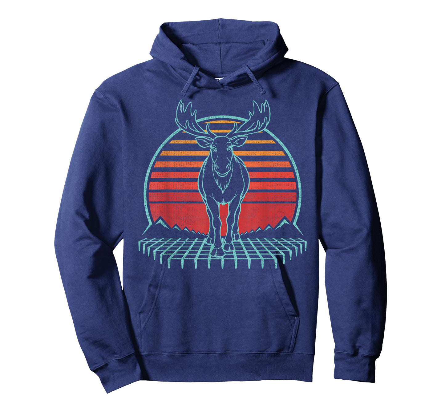 Moose Lover Animal Retro Vintage 80s T-Shirt