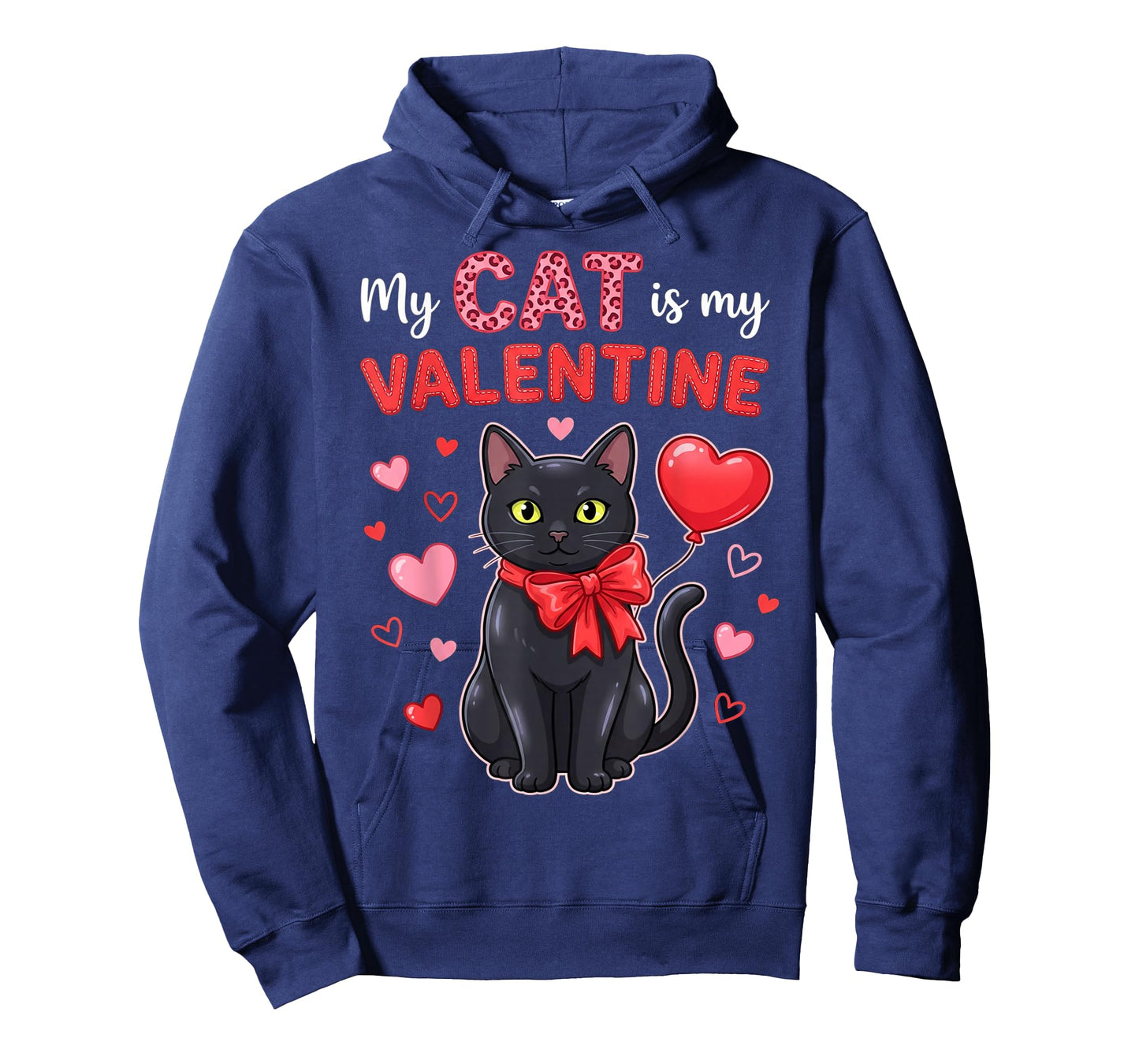 My Cat is My Valentine Hearts Meow Cats Valentines T-Shirt