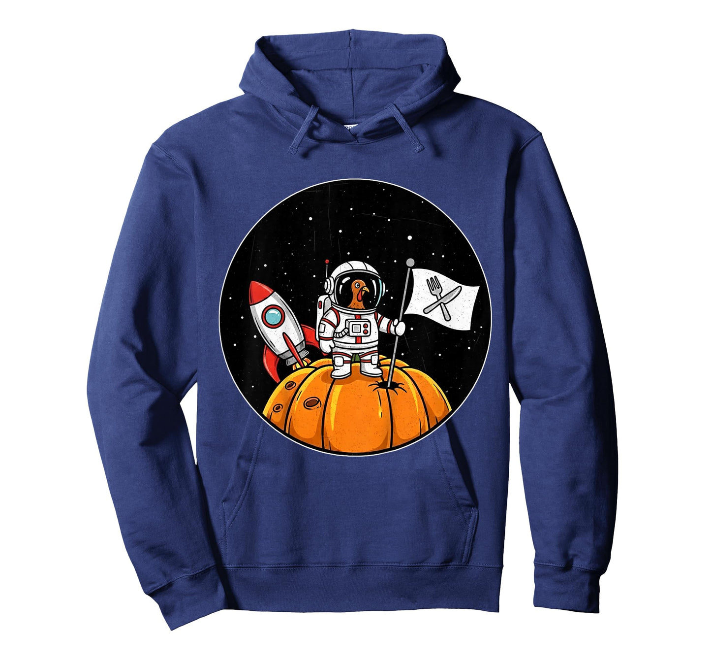 Astronaut Turkey Space Pumpkin Boys Thanksgiving T-Shirt