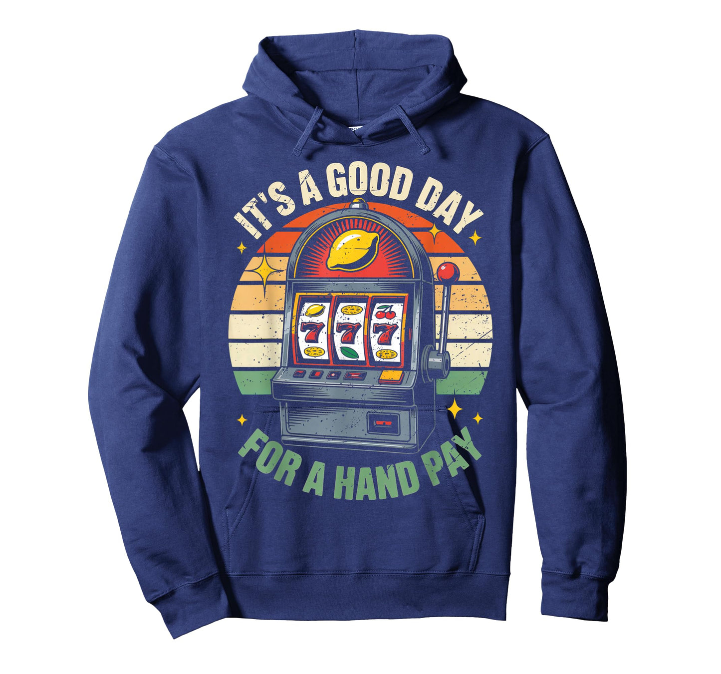 Retro Slot Machine 777 Hand Pay Lovers Vintage Casino T-Shirt