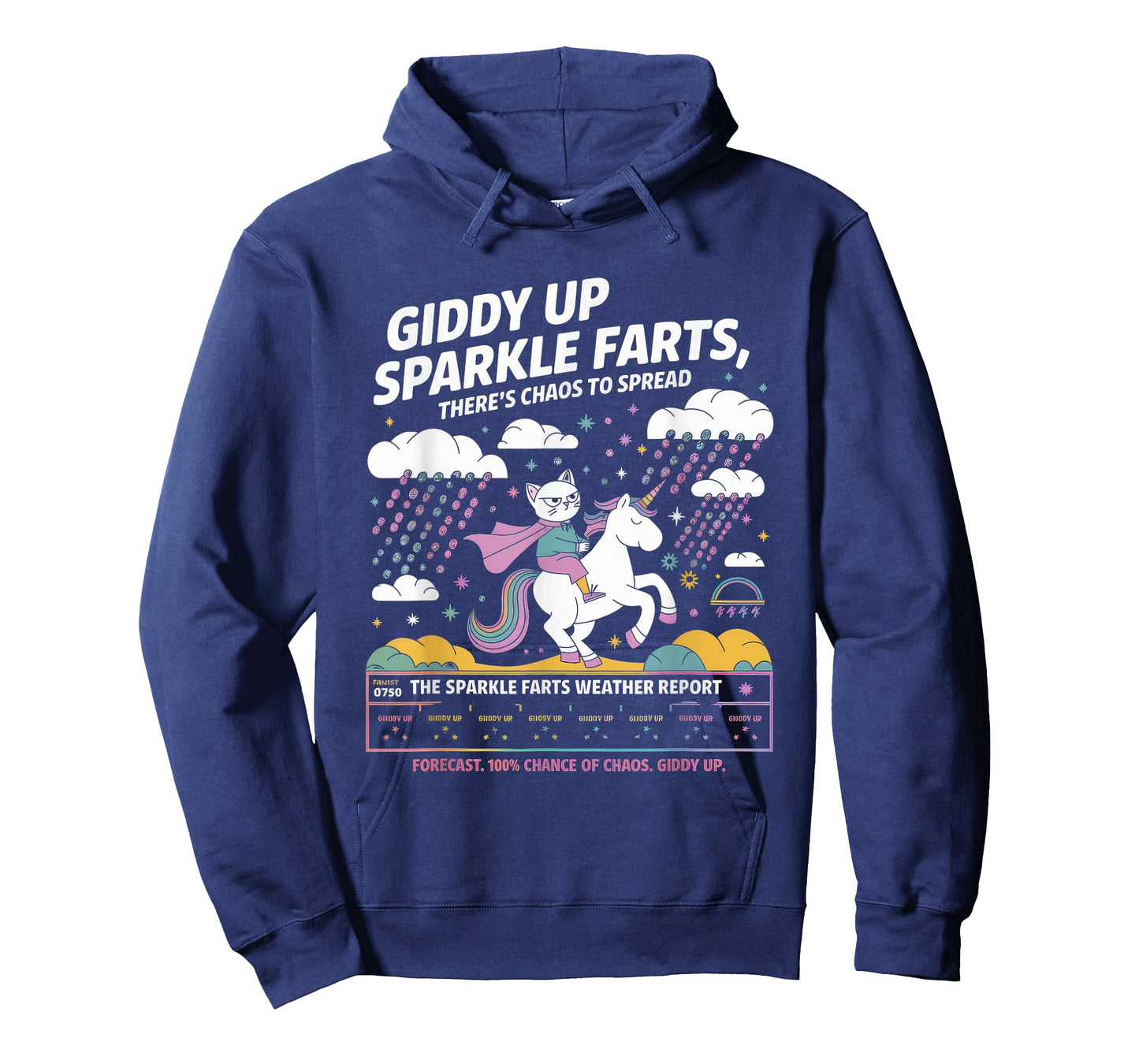 Giddy Up Sparkle Farts Tshirt Girl There's Chaos to Spread T-Shirt