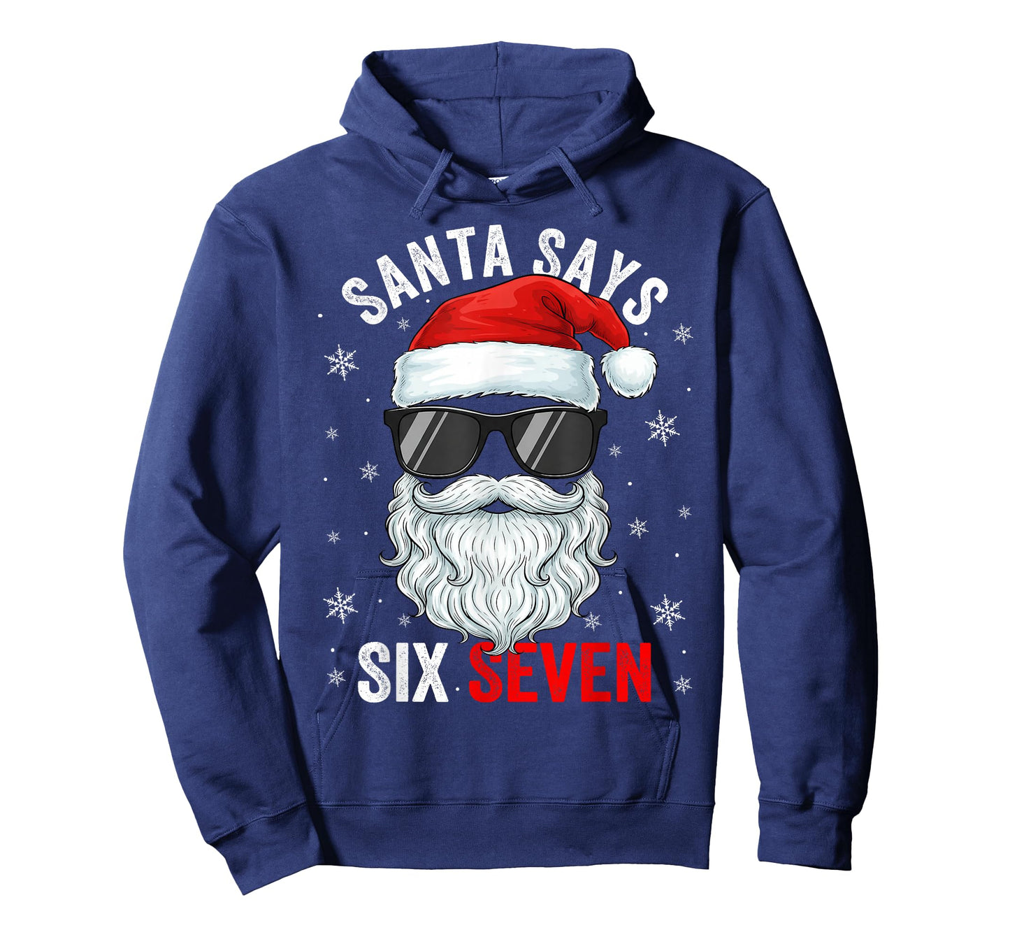 Santa Says Six Seven Christmas Boys Men Funny Meme Gen Alpha T-Shirt