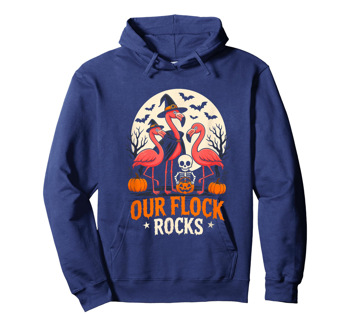 Our Flock Rocks Flamingo Family Halloween Party Costume Fun T-Shirt