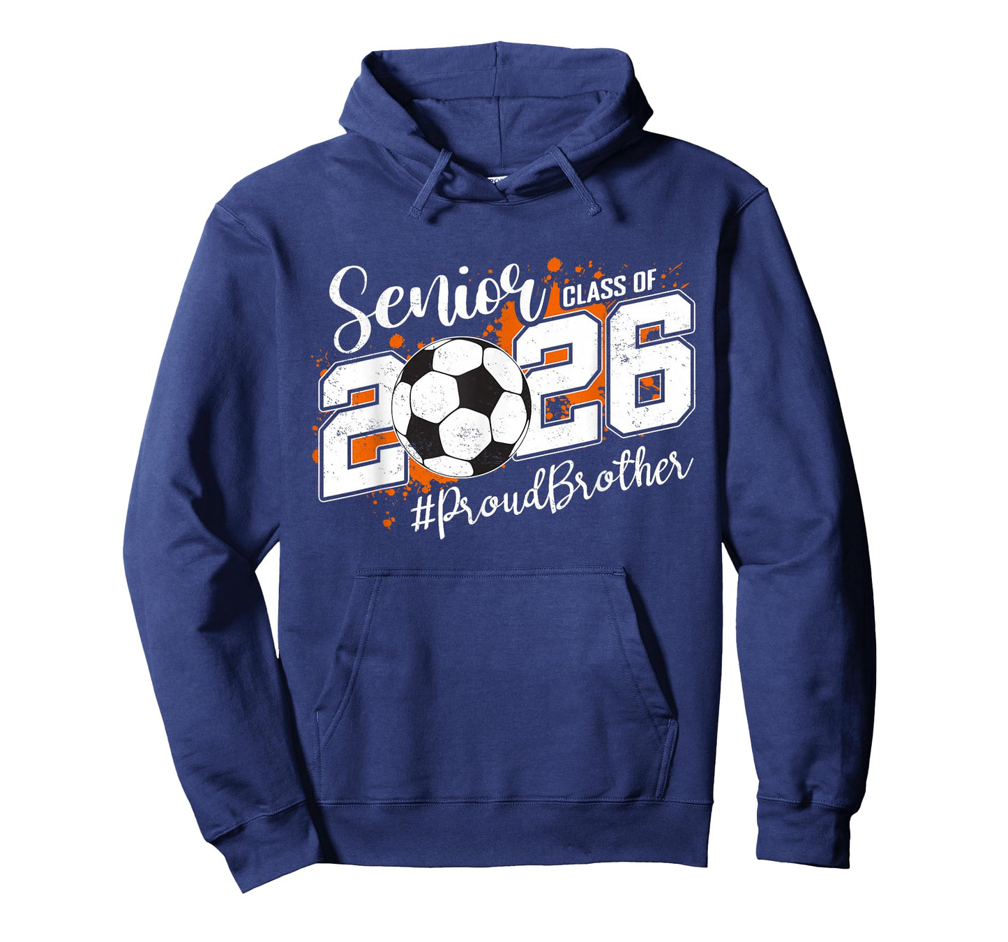 Senior Brother Class of 2026 Soccer Ball Graduation T-Shirt