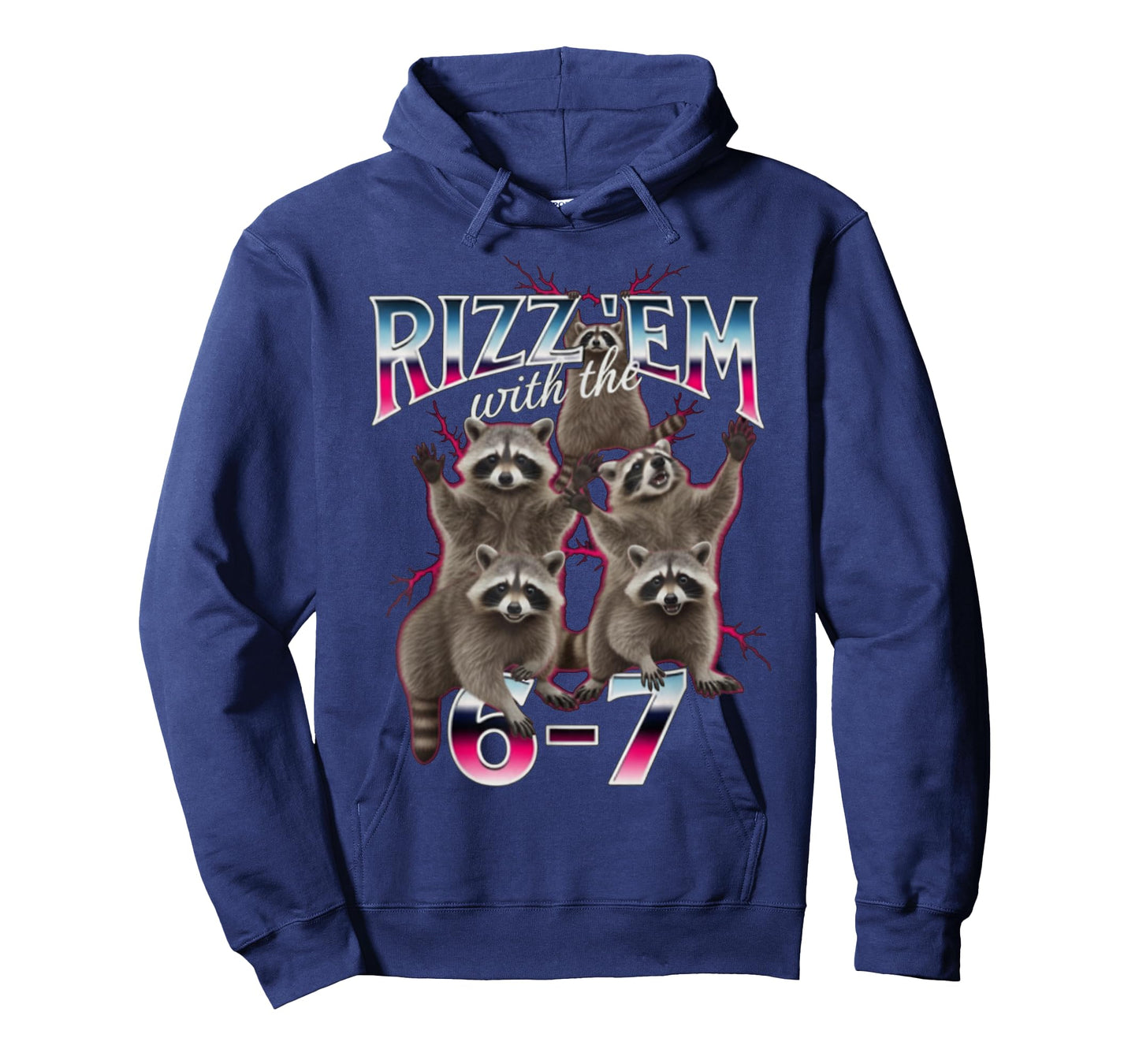 Autism Rizz 'Em with The 6-7 Funny Raccoon 67 Meme Six Seven T-Shirt