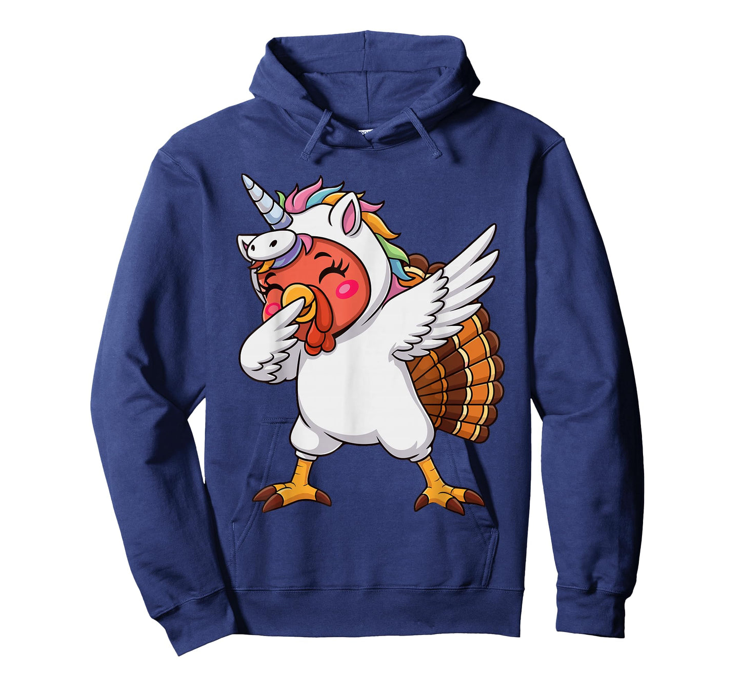 Funny Dabbing Turkey in Disguise Unicorn Thanksgiving Girls T-Shirt