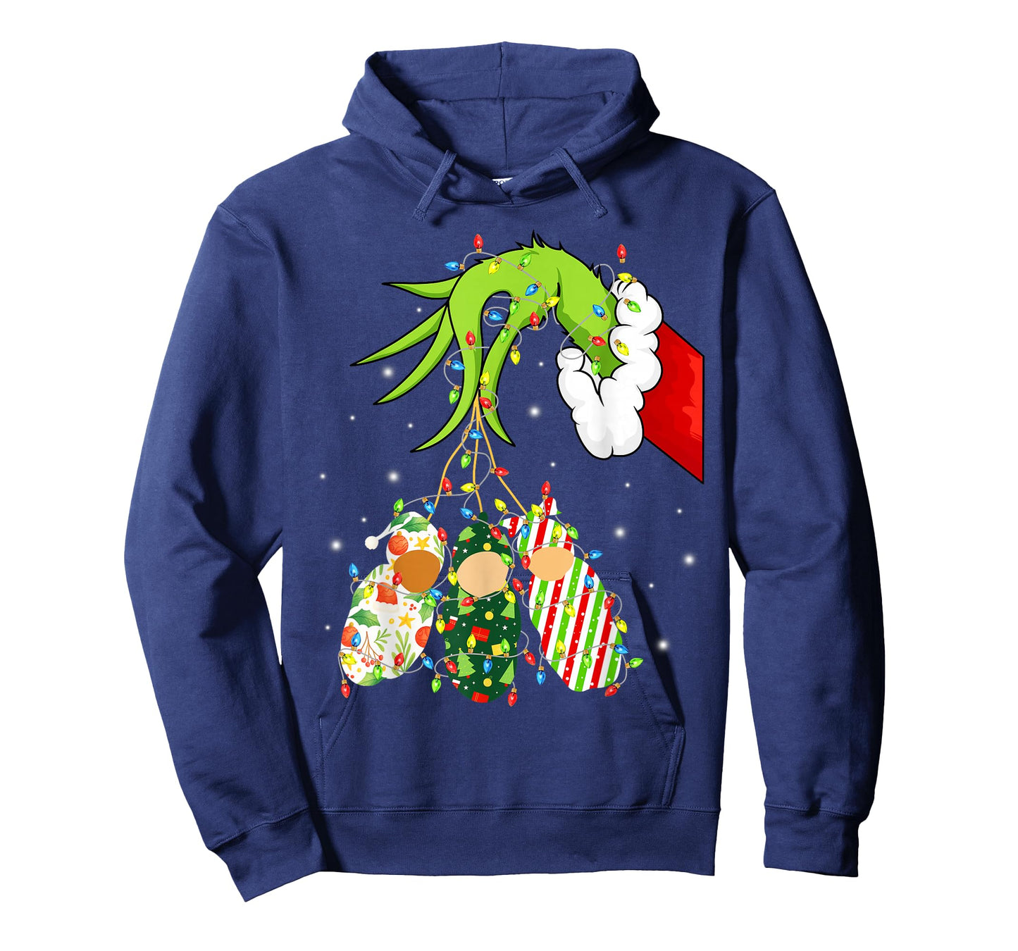 Labor and Delivery Nurse Merry Christmas Xmas Lights Holiday T-Shirt