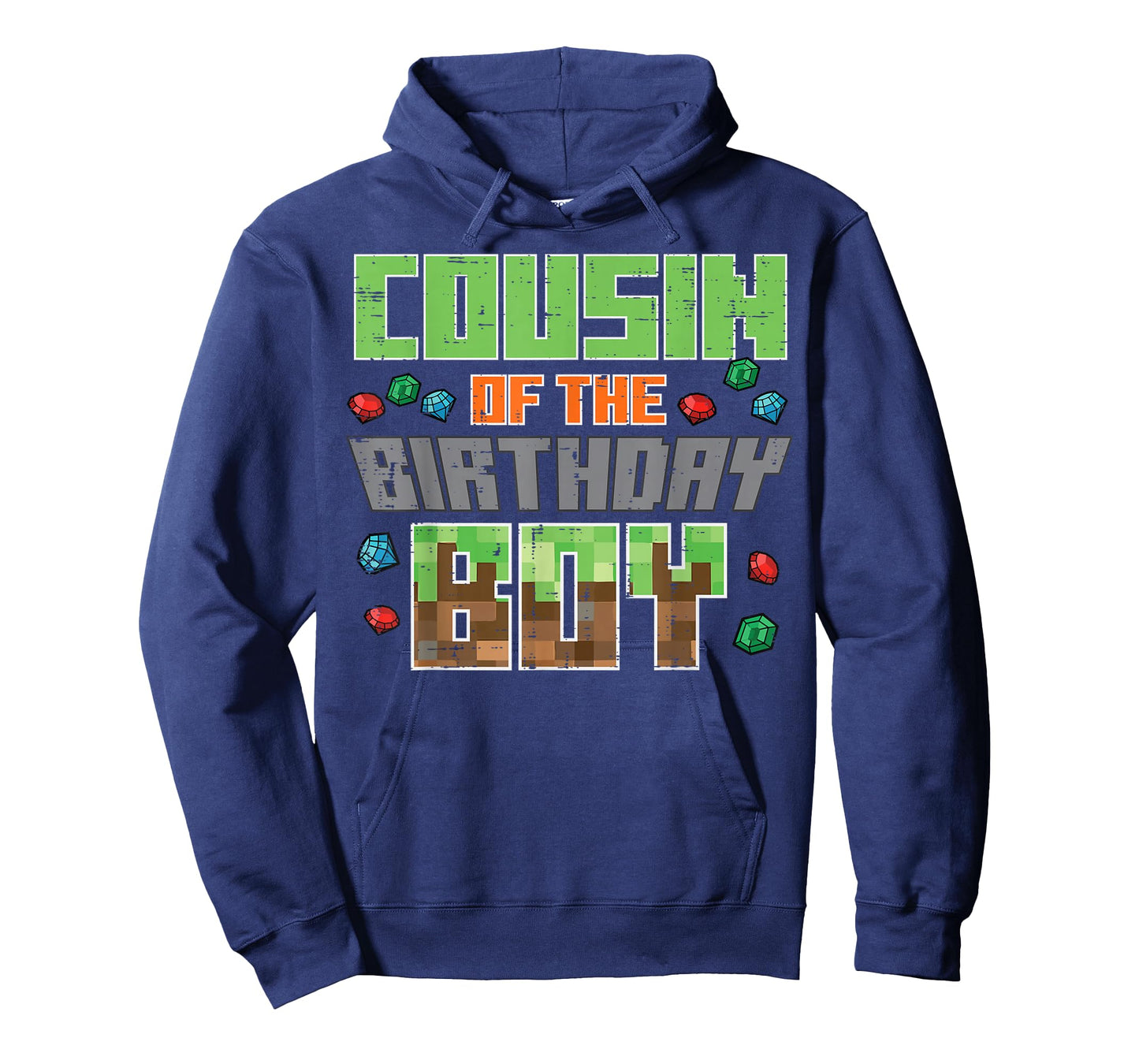 Cousin Birthday Boy Pixel Gaming Bday Party Boys Girls Kid T-Shirt
