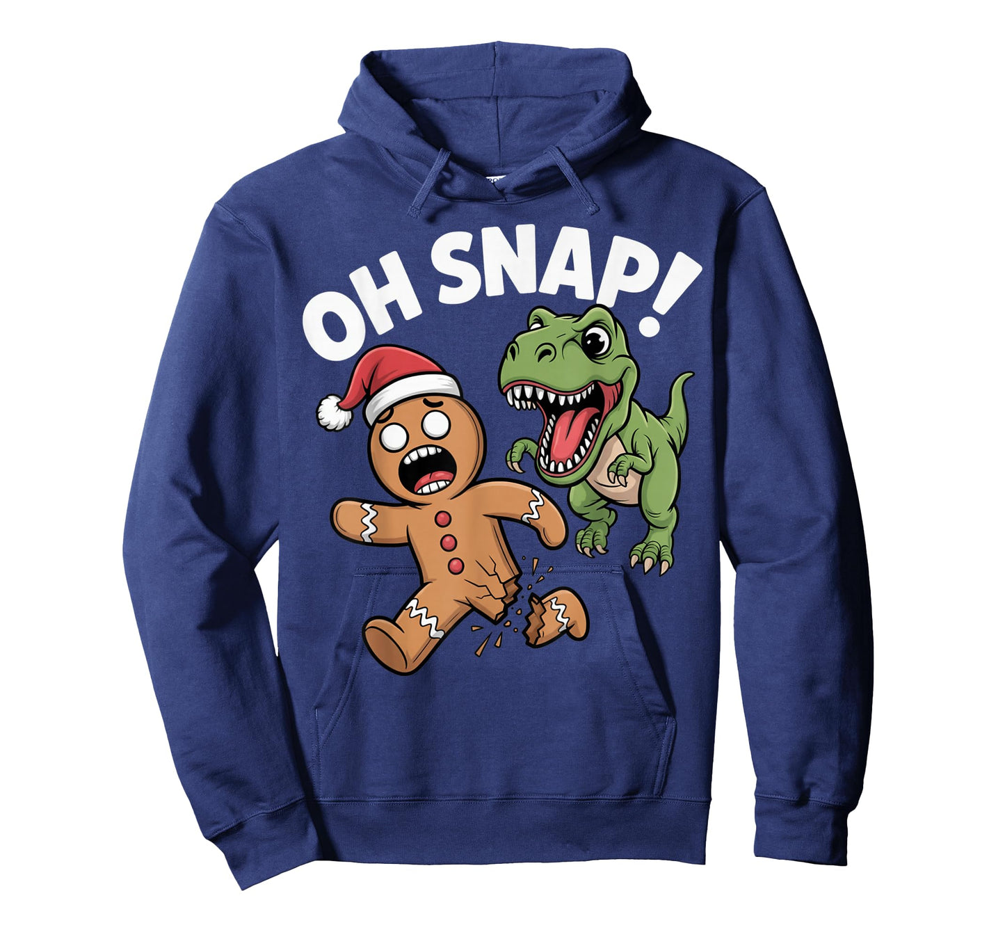 Funny Oh Snap Gingerbread Man T-Rex Xmas Pajama Christmas bo T-Shirt