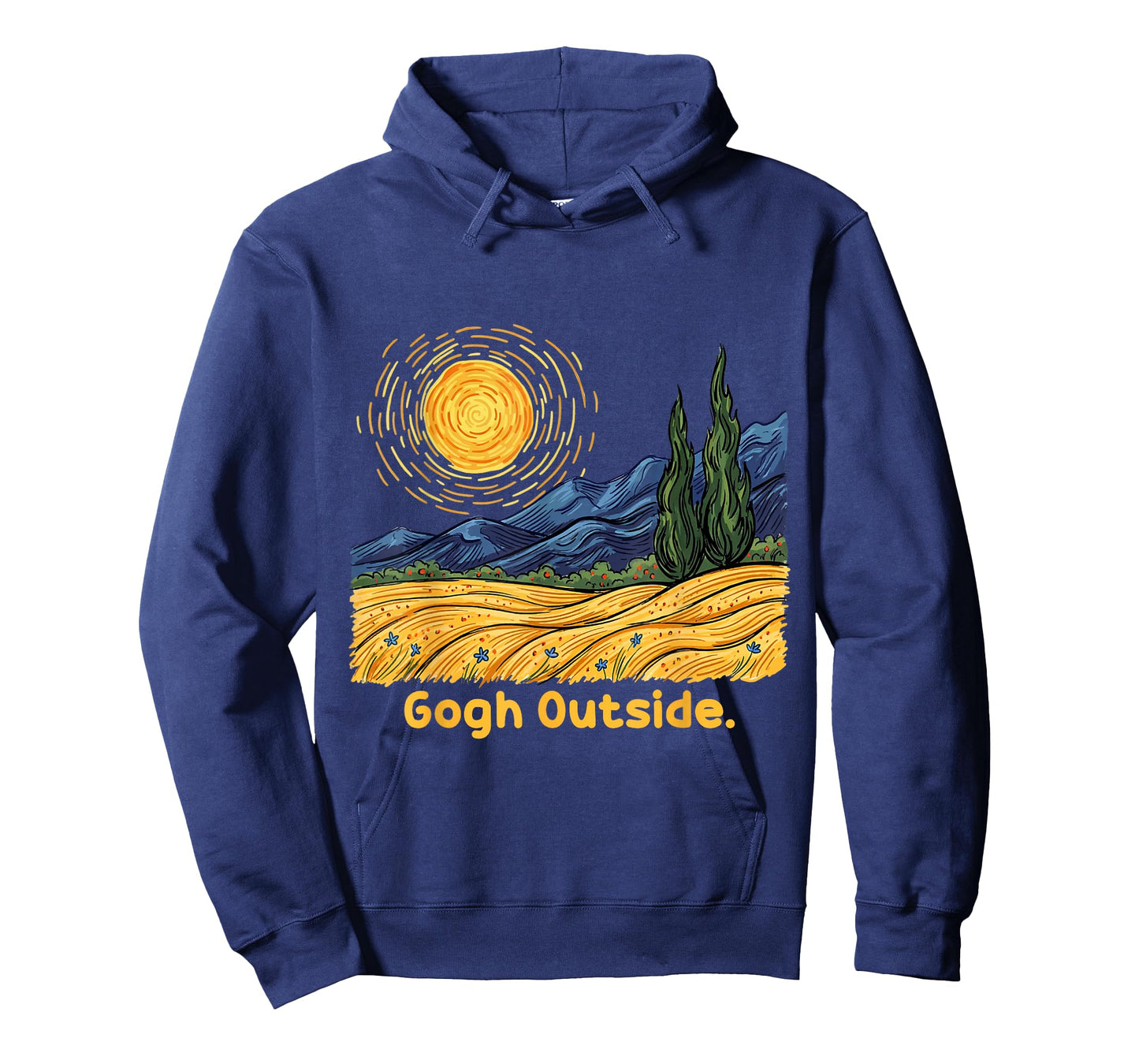 Vintage Gogh Outside Nature Funny Art Lover Graphic T-Shirt