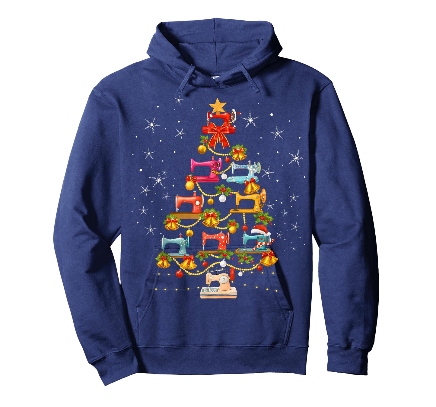 Cute Sewing Machine Christmas Tree Christmas Ornament Women T-Shirt
