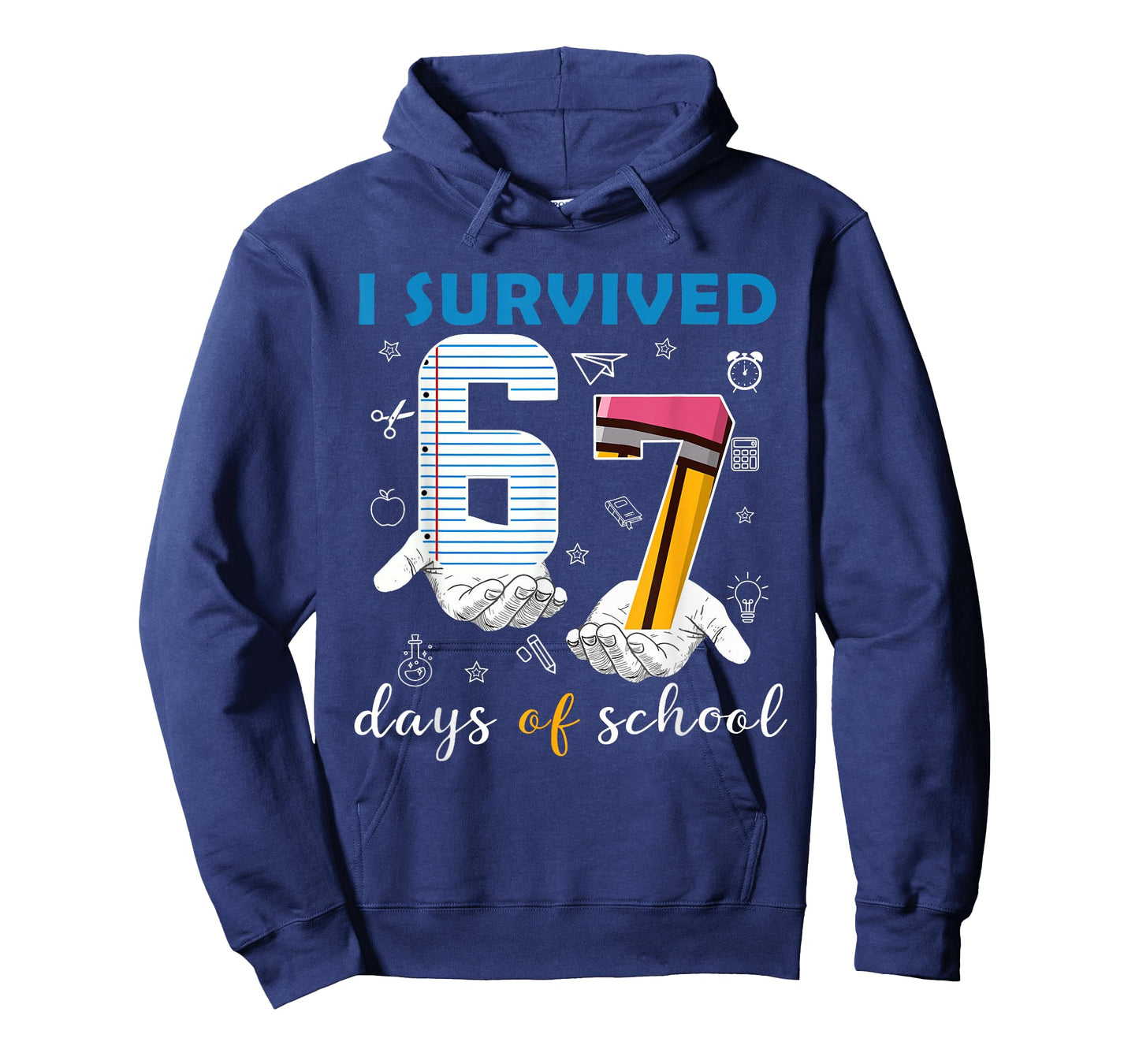 Funny I Survived 67 Days of School Meme Six Seven Teacher T-Shirt