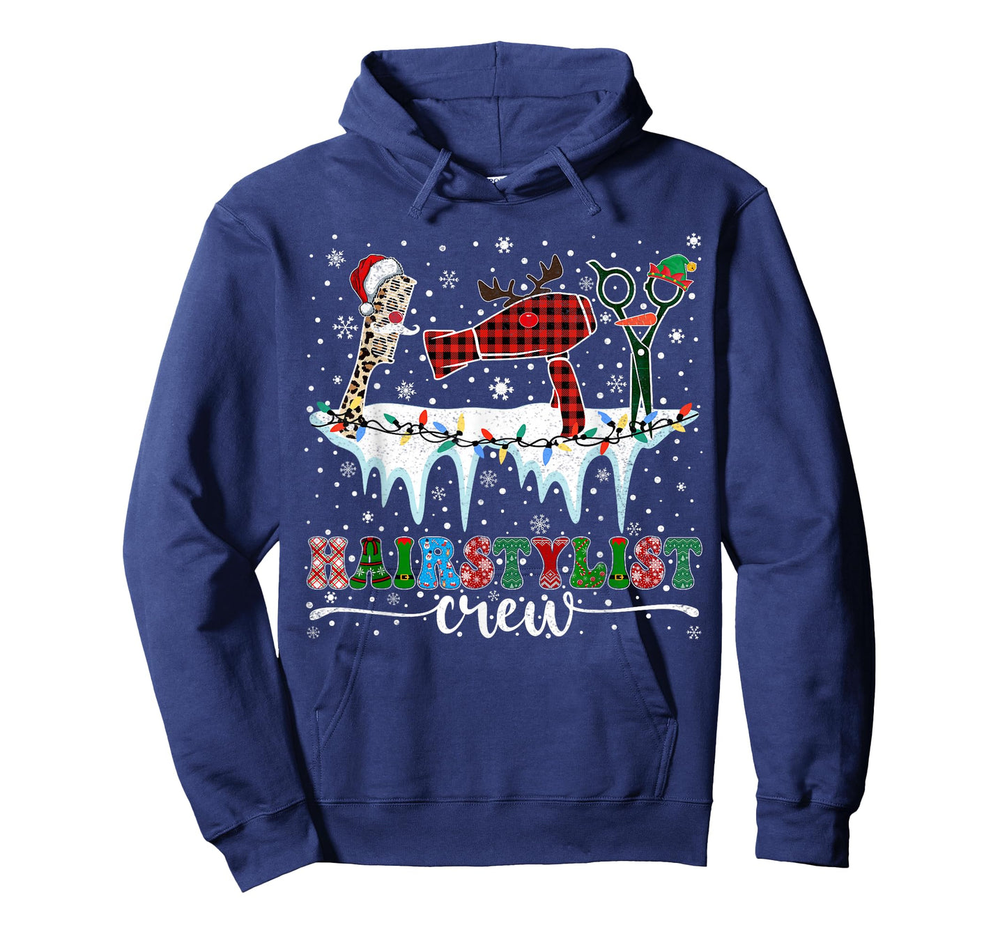 Xmas Barber Tool Hairdresser Crew Hairstylist Christmas T-Shirt