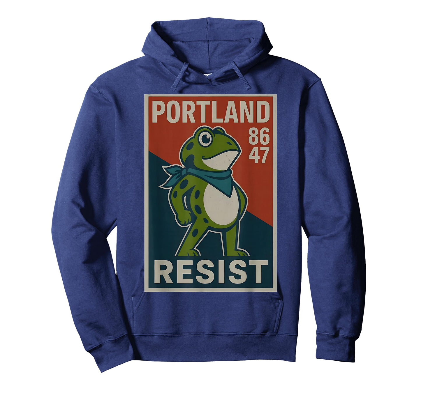 Portland 8647 Frog Resist Protest Retro Vintage T-Shirt