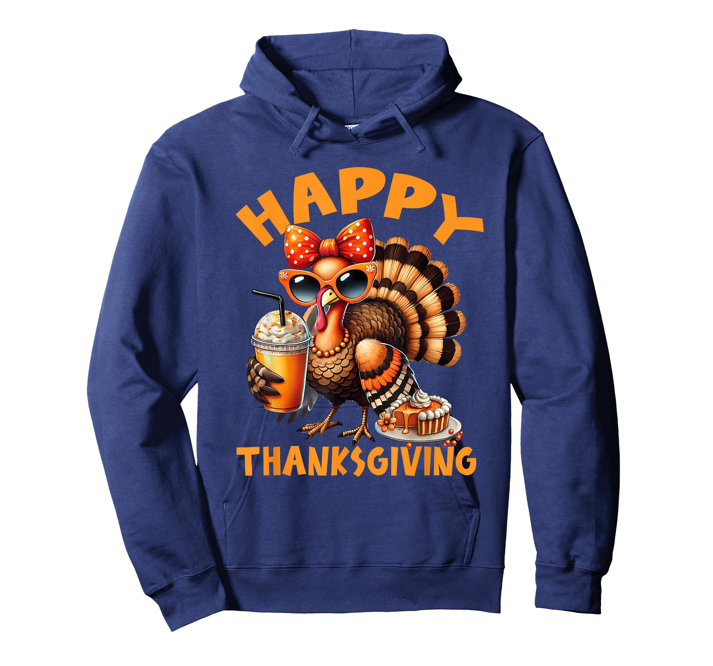 Happy Thanksgiving Coquette Turkey Drinking Pumpkin Spice T-Shirt