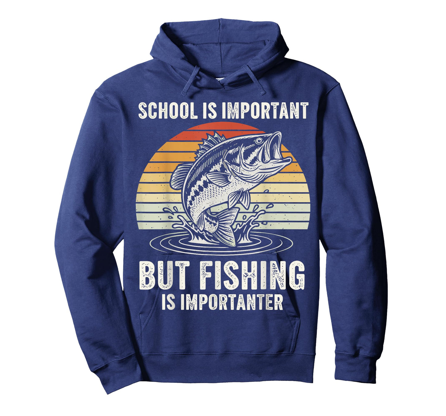 Bass Fish Shirt, School is Important Fishing is Importanter T-Shirt