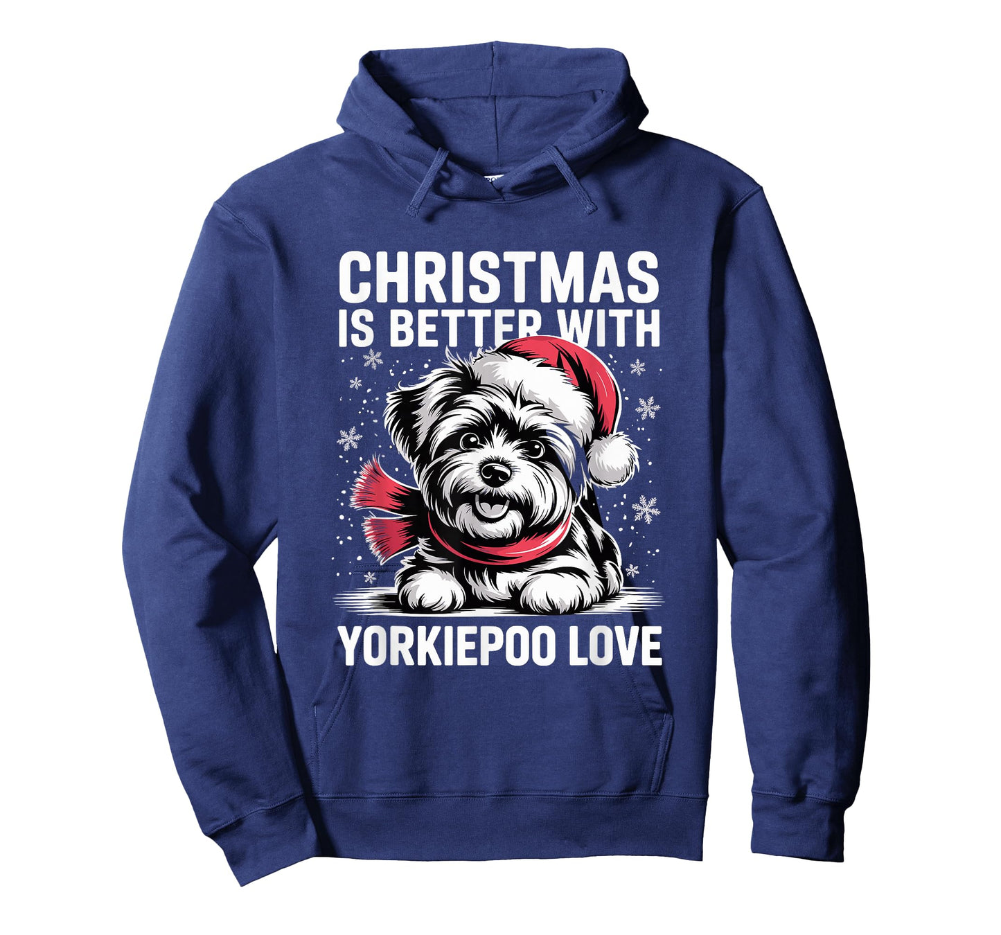 Cute Xmas Puppy Dog Christmas is Better with Yorkiepoo Love T-Shirt