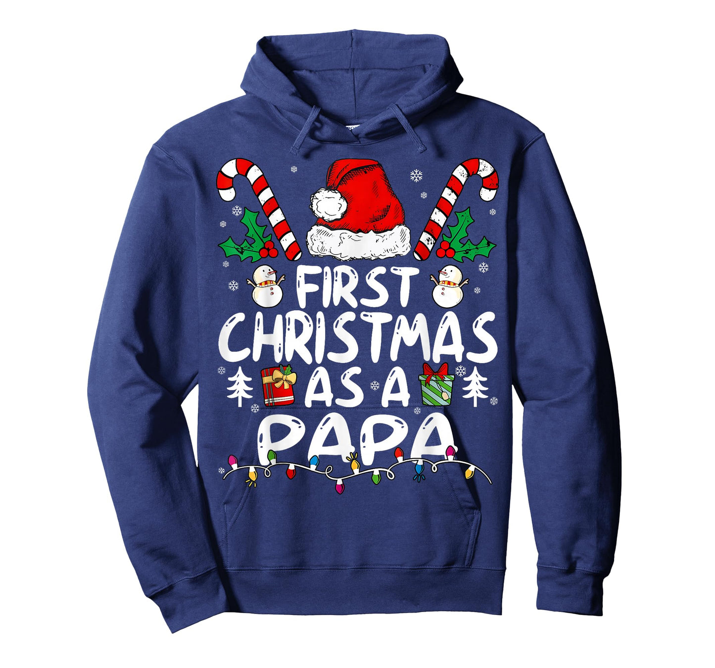 First Christmas As A Papa New Papa T-Shirt