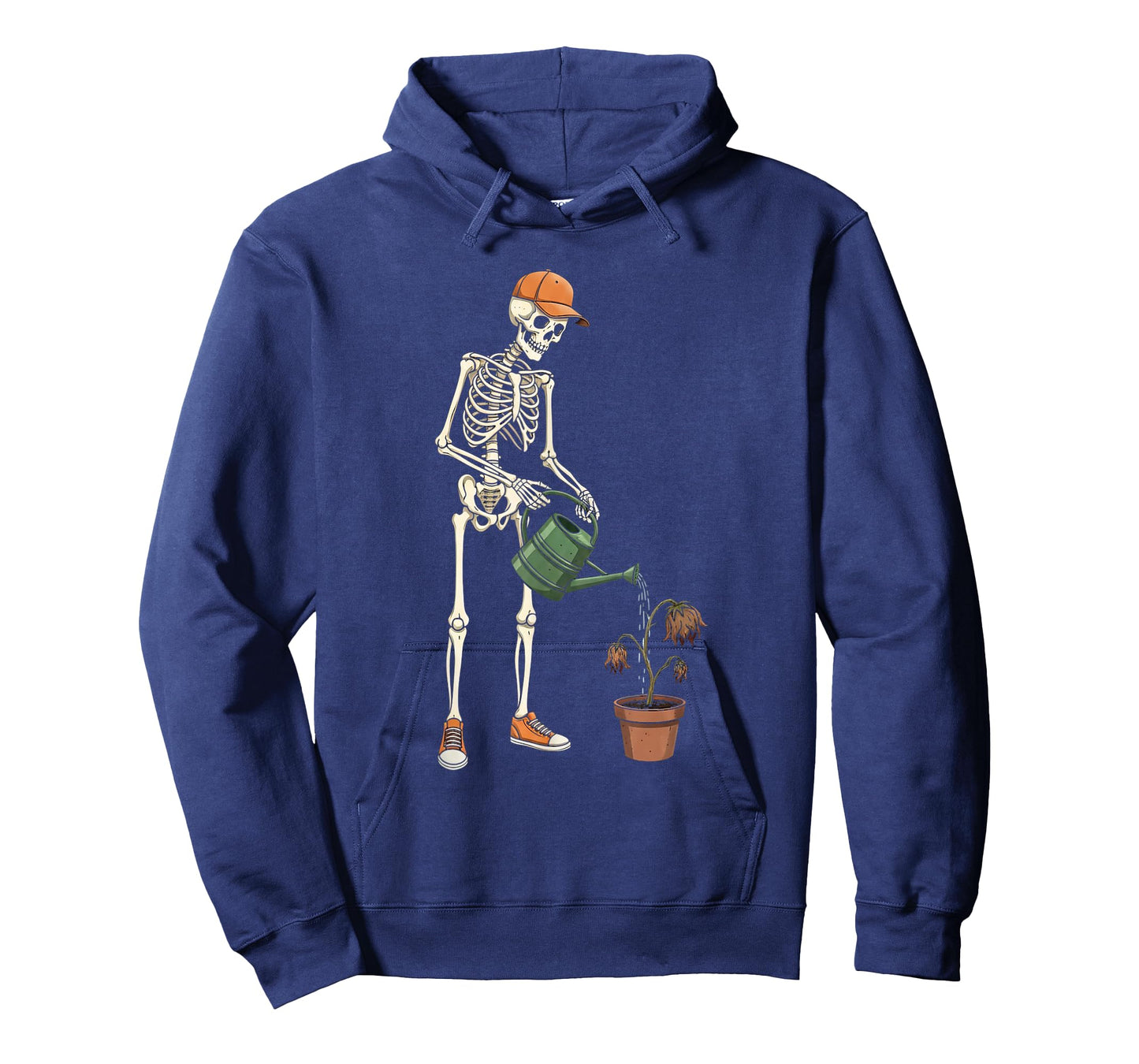 Plant Skeleton Halloween Funny for Men Boys Kids Gardening T-Shirt