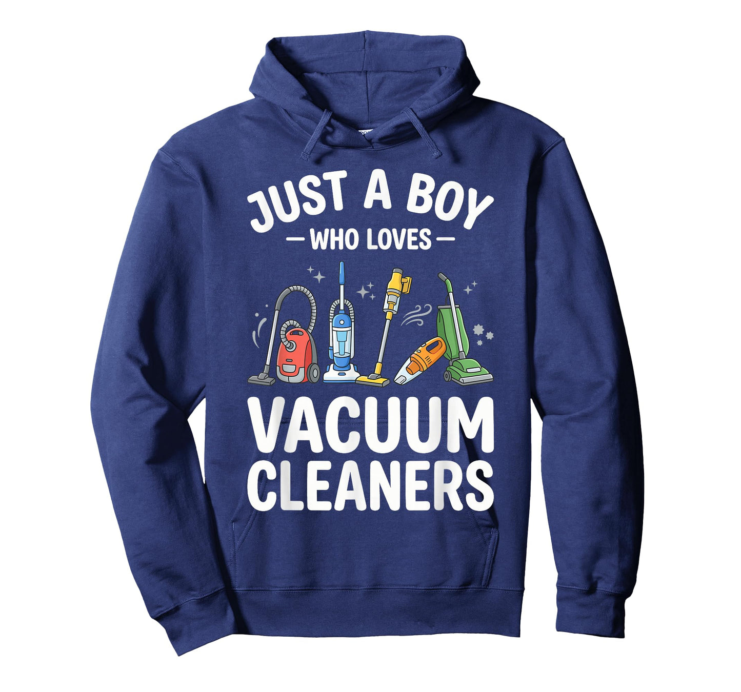 Just a Boy Who Loves Vacuum Cleaners Funny Graphic T-Shirt