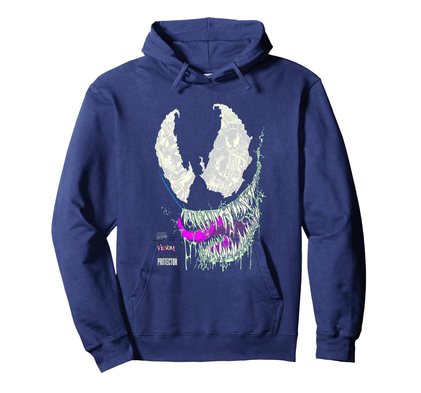 Marvel Comics Venom Lethal Protector Grunge Face Art T-Shirt